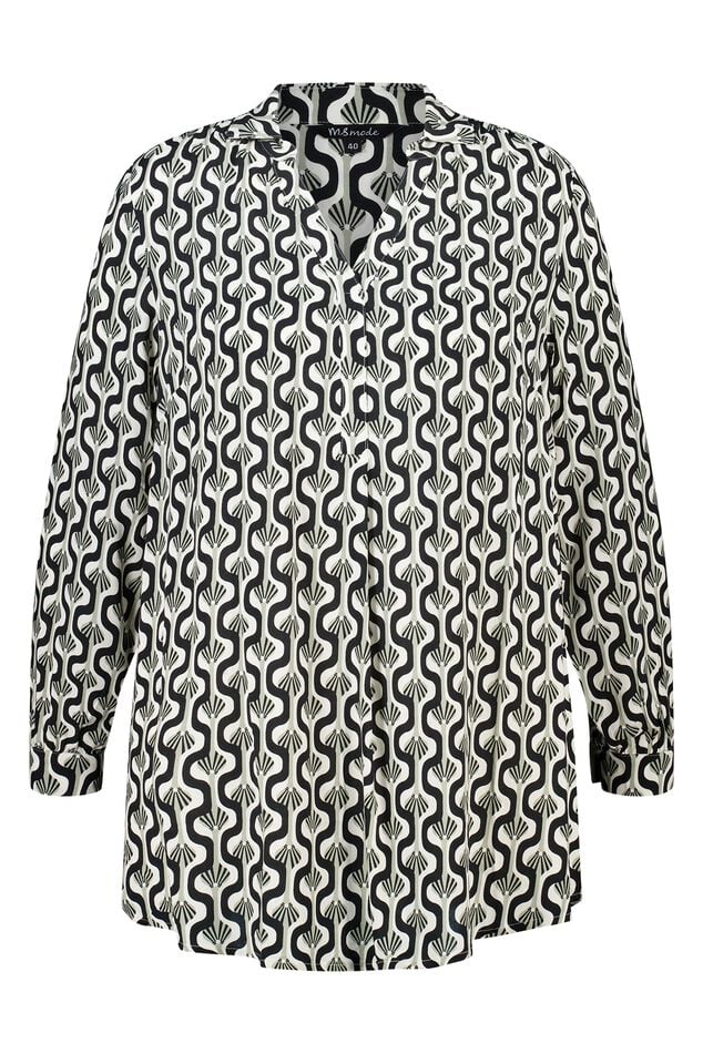 Oversized-Bluse mit Print image number 1