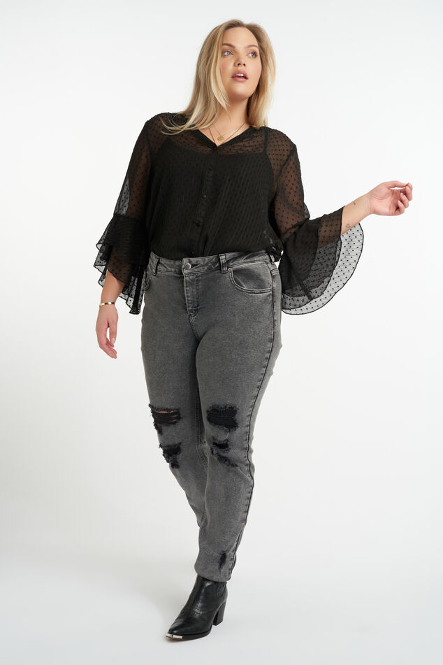 Jeans mit Used-Look image number 0