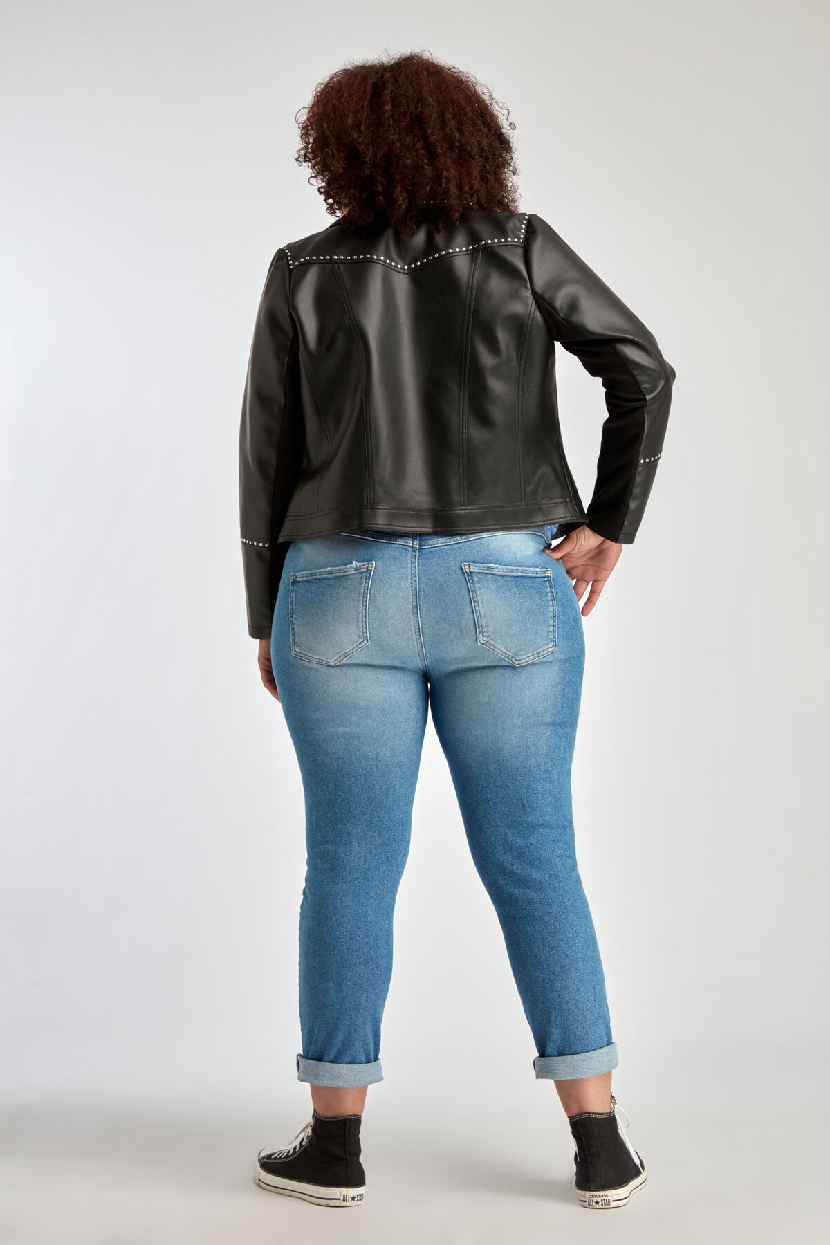 Kunstlederjacke mit Nieten image number 3