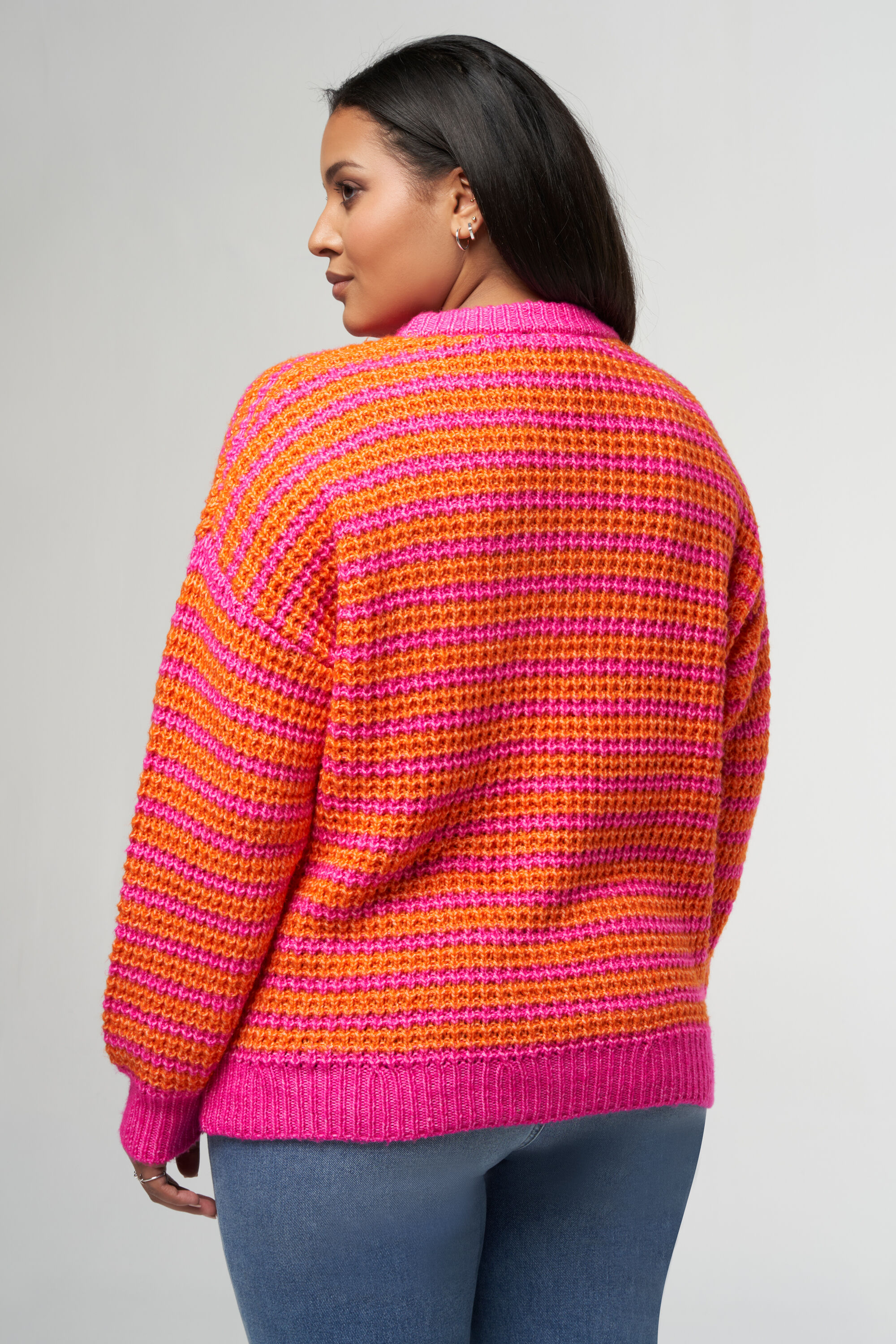 Zweifarbiger Strick-Pullover image number 3