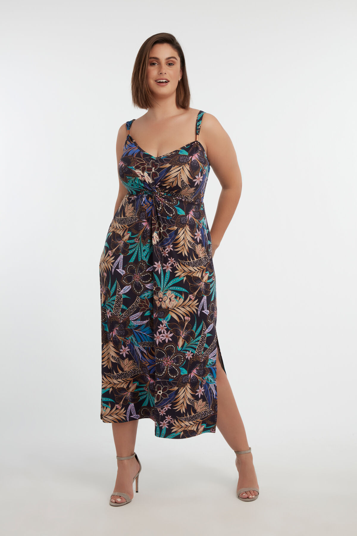 Kleid mit floralem Print image number 5