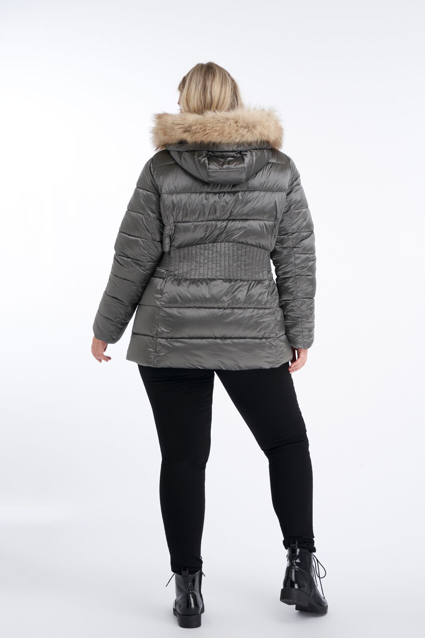 Gef&uuml;tterte Jacke mit Kapuze image number 3