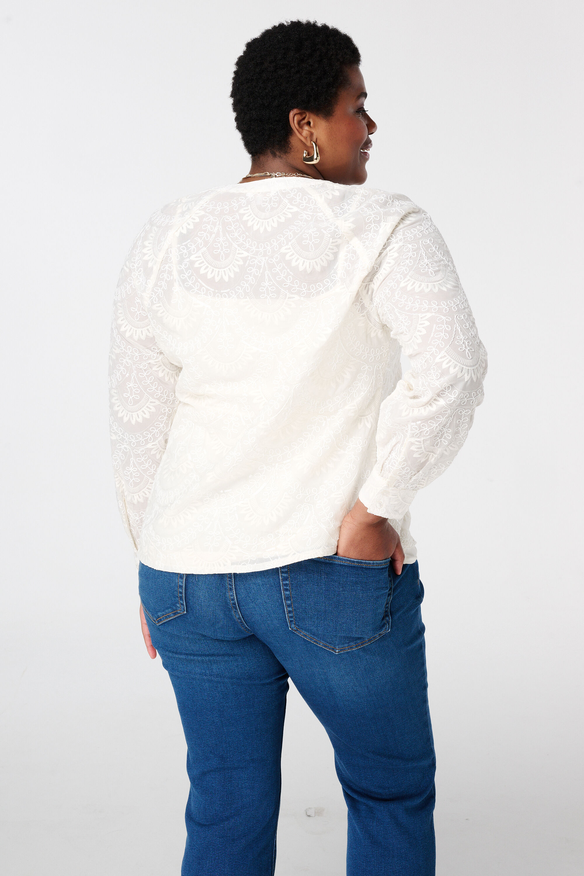 Bluse mit Bindeb&auml;ndern image number 3