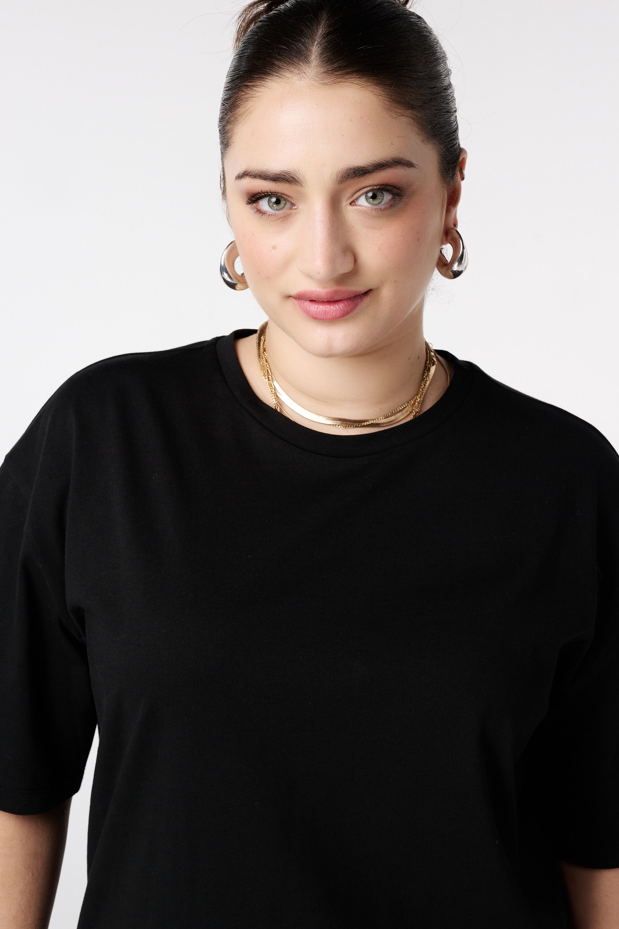 Oversize T-Shirt mit Spitze image number 4