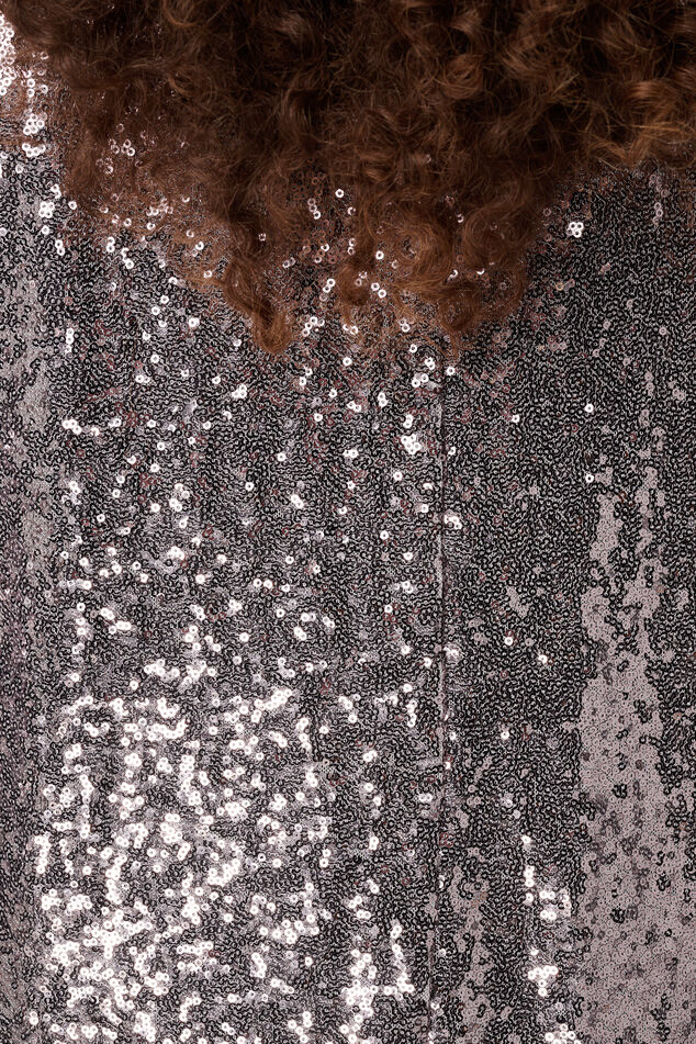 Kurzärmliges Paillettentop image number 6