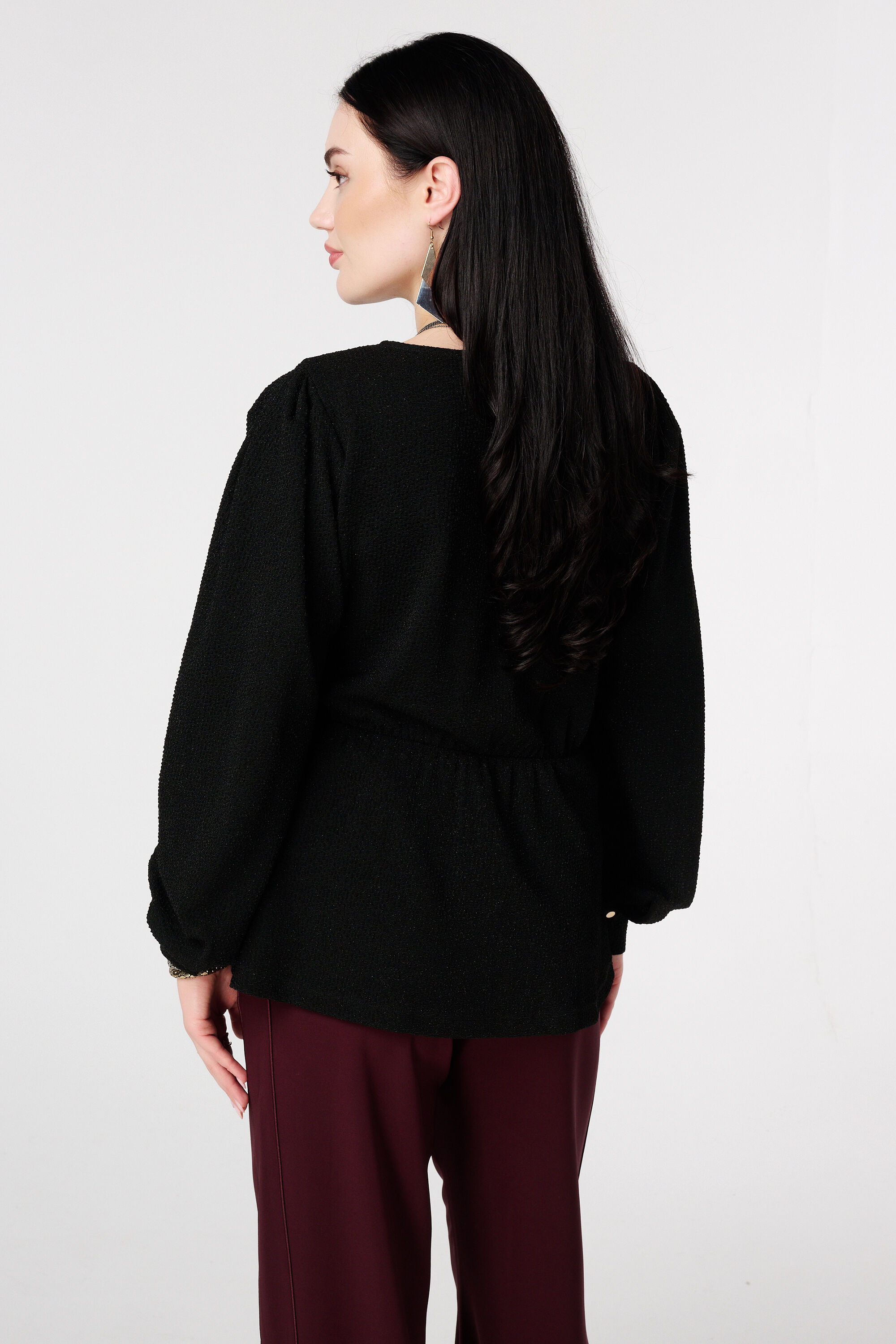 Glitzer-Top im Wickeloptik image number 3