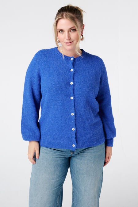 Feinstrick-Cardigan mit Knopfverschluss Feinstrick-Cardigan mit Knopfverschluss