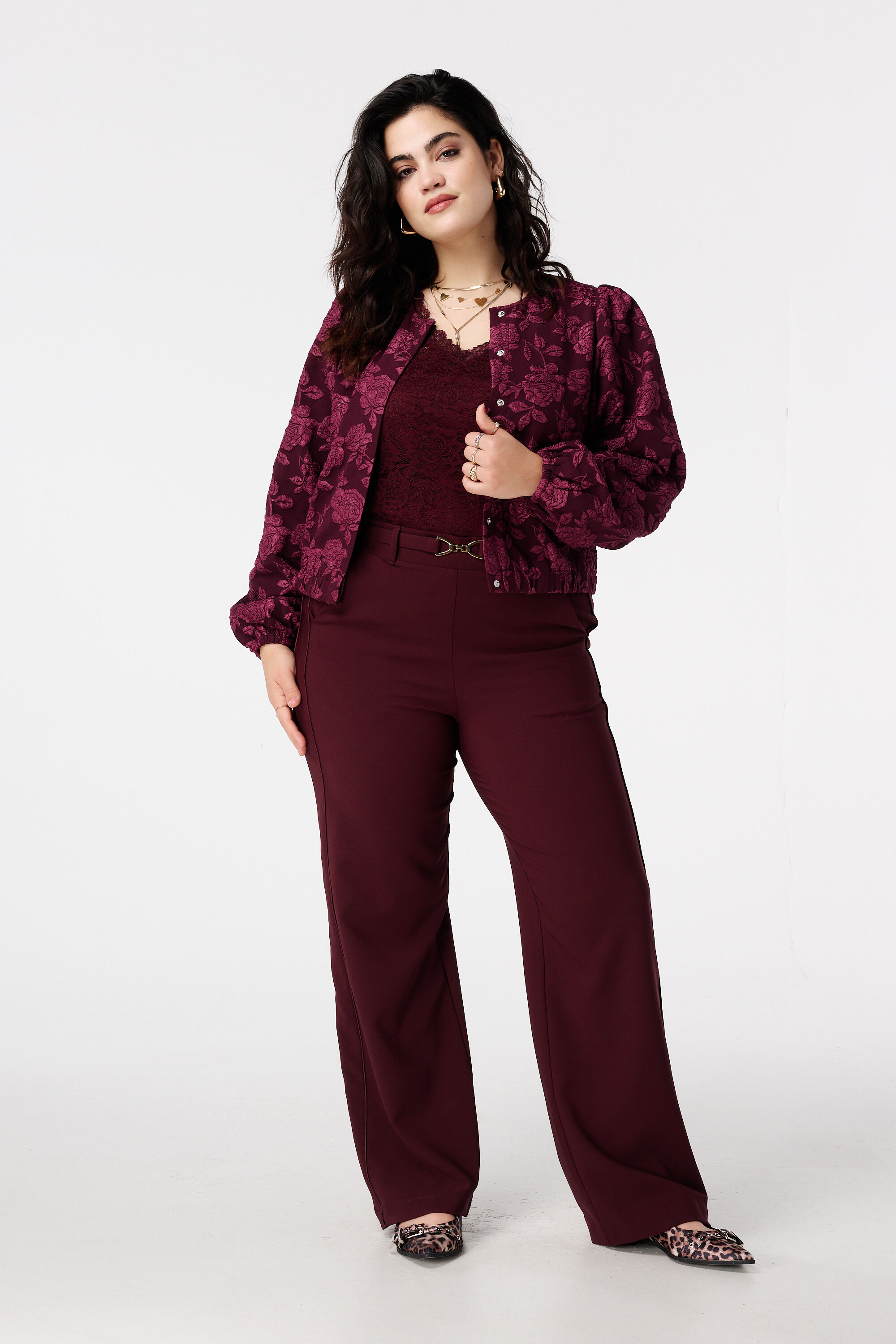 Jacquard-Bomberjacke mit Blumenmuster image number 5