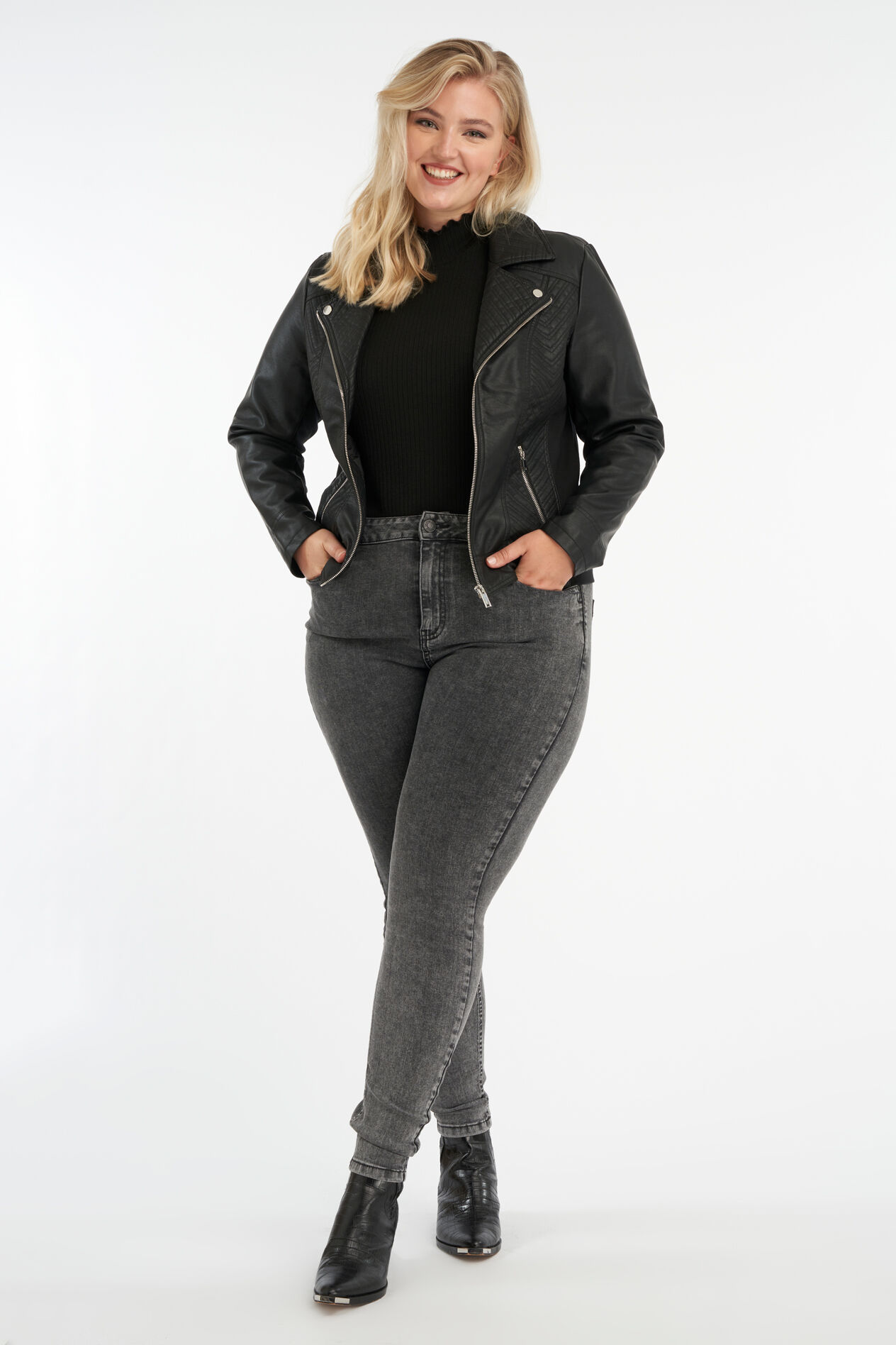 Biker-Jacke aus Kunstleder image number 5