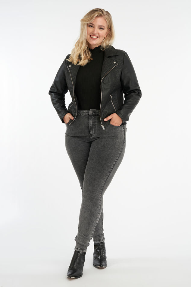 Biker-Jacke aus Kunstleder image number 5