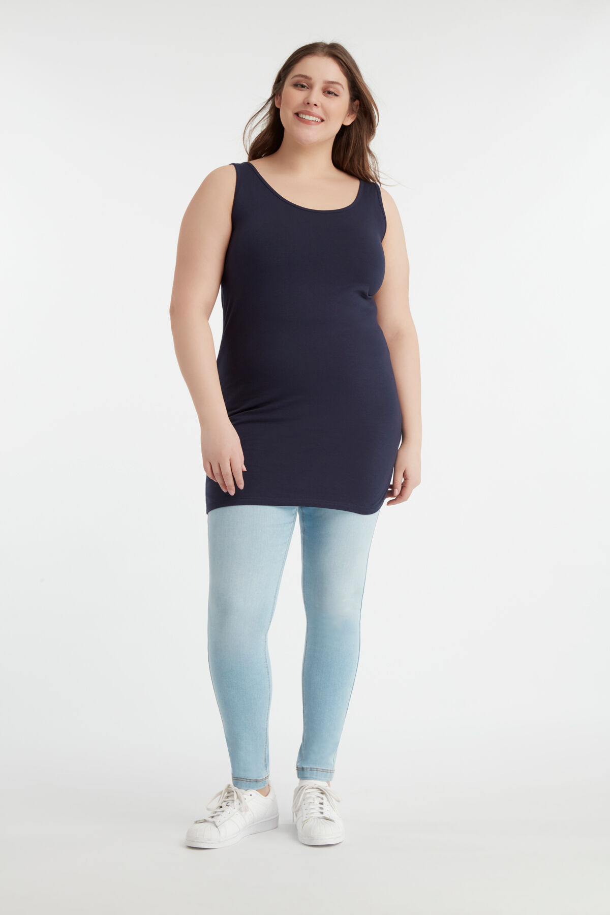 Langes Cami-Top aus Baumwolle image number 5