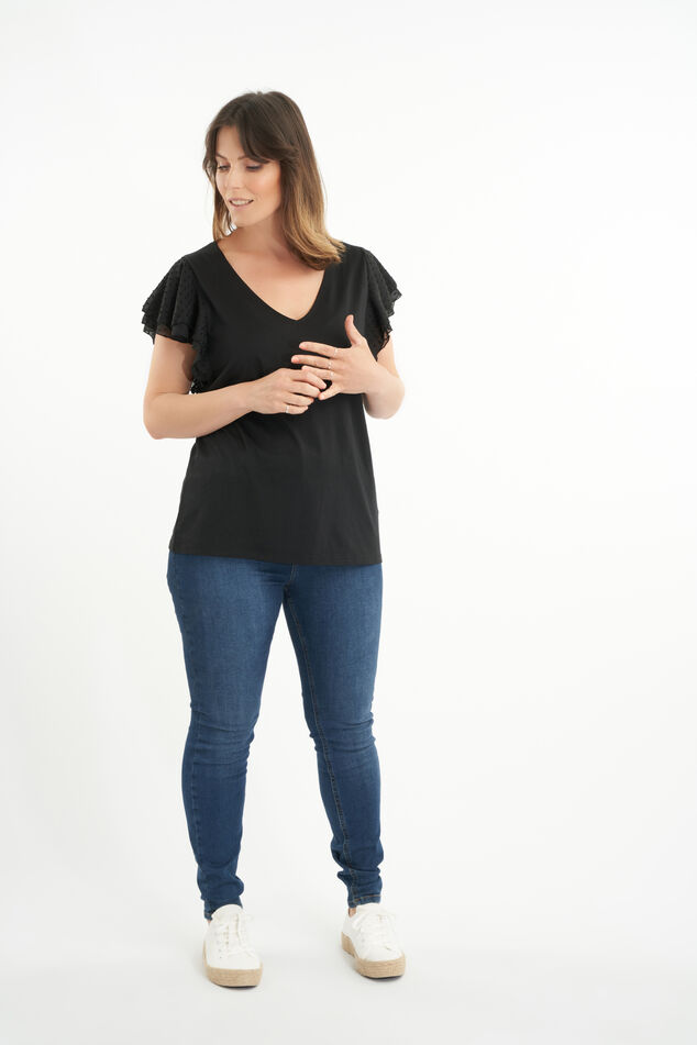 Top mit eleganten Ärmeln  image number 6