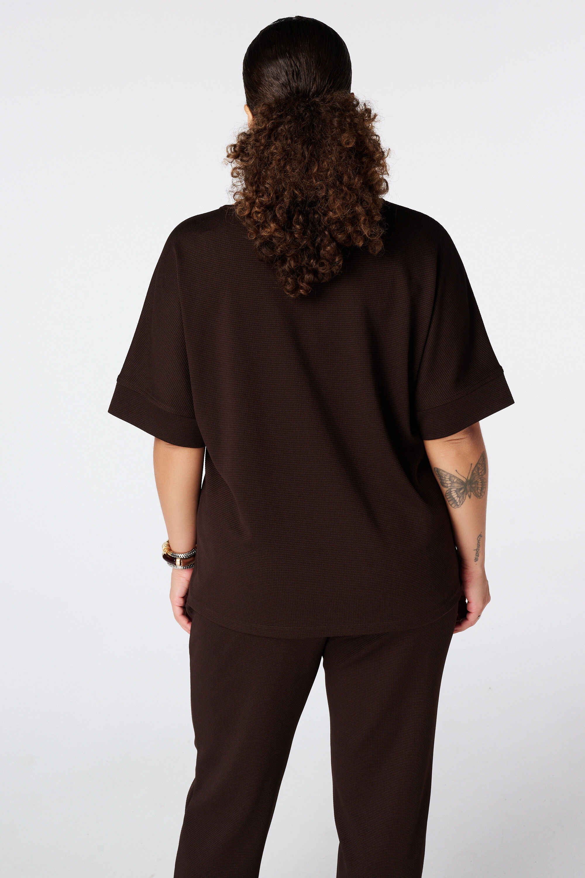 Basic Shirt mit Waffelstruktur image number 3