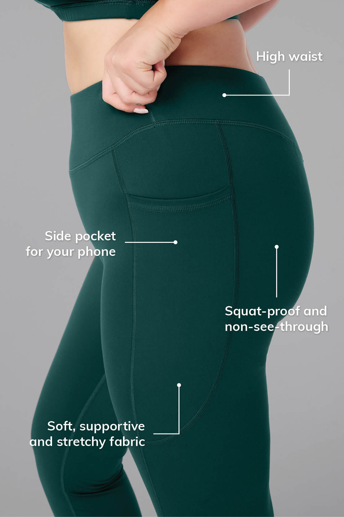Sportleggings mit Seitentaschen image number 3