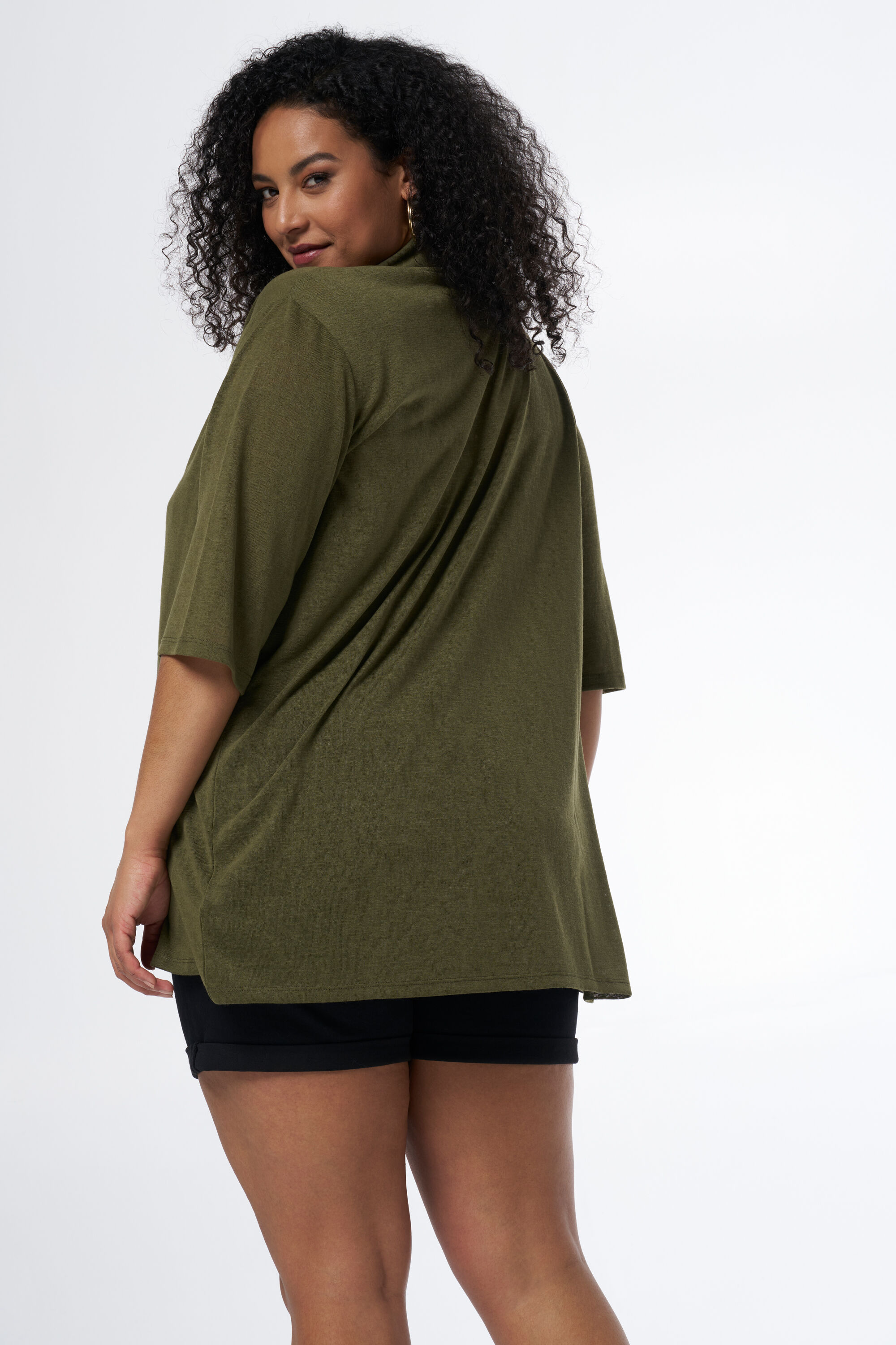 Strickjacke mit Dreiviertel-&Auml;rmeln image number 3