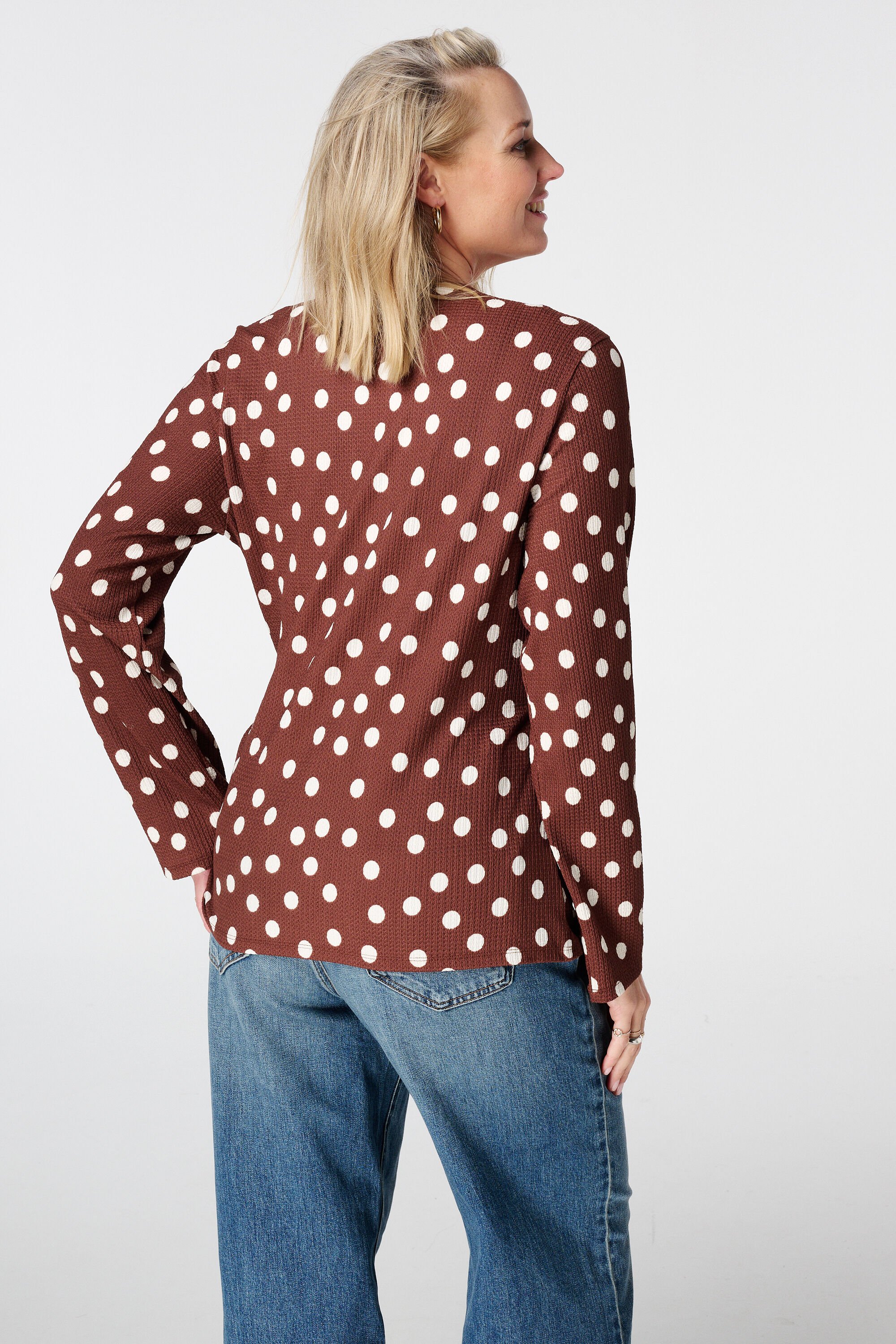 Wickeltop mit Punktmuster image number 3