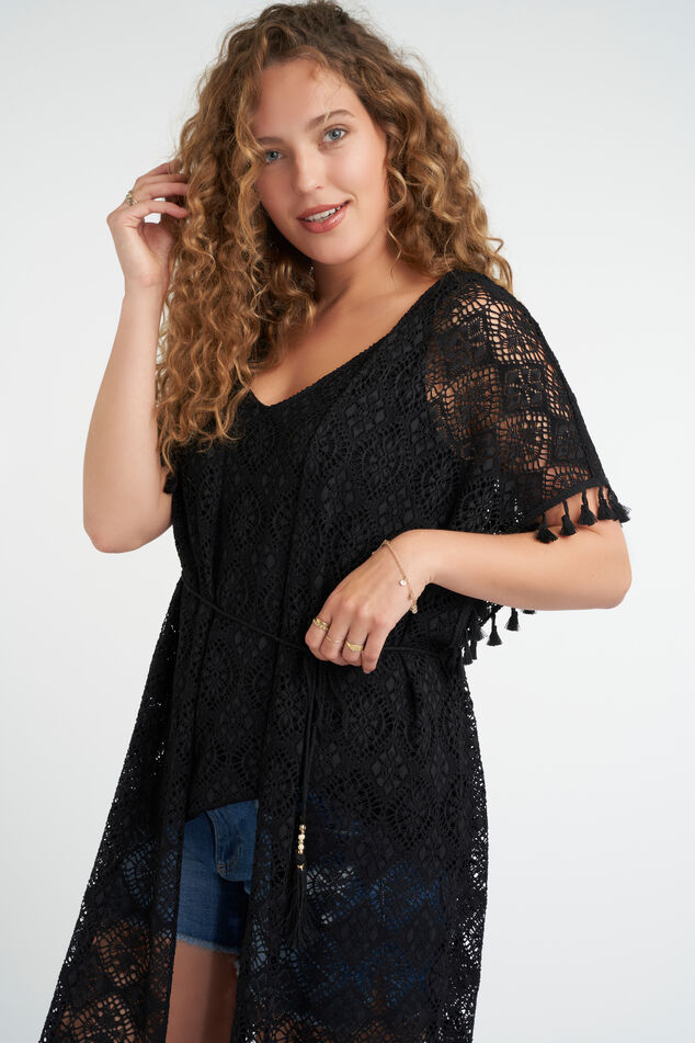 Langer Kaftan aus Spitze image number 4
