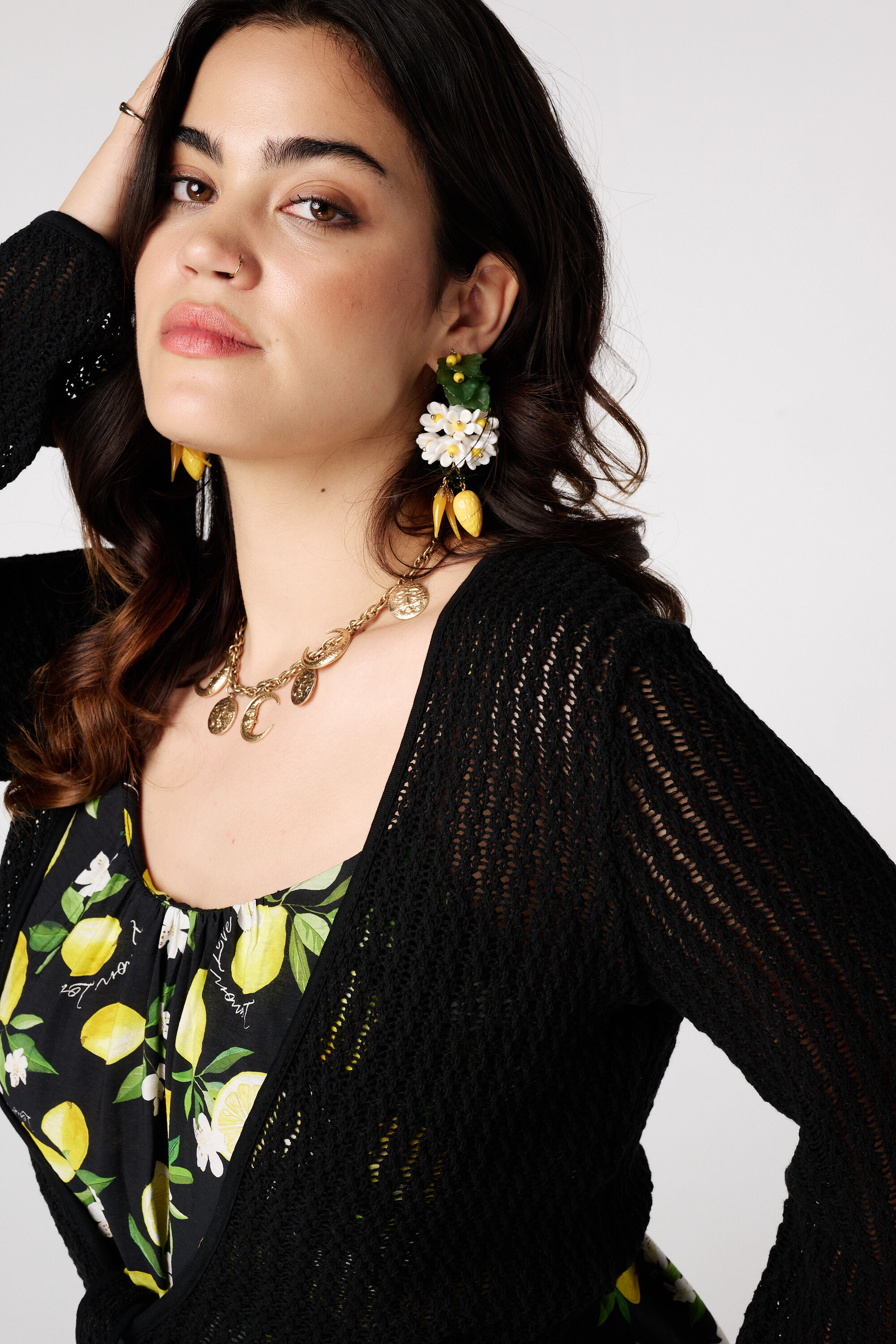 Strickstrickjacke mit Knopfleiste image number 4