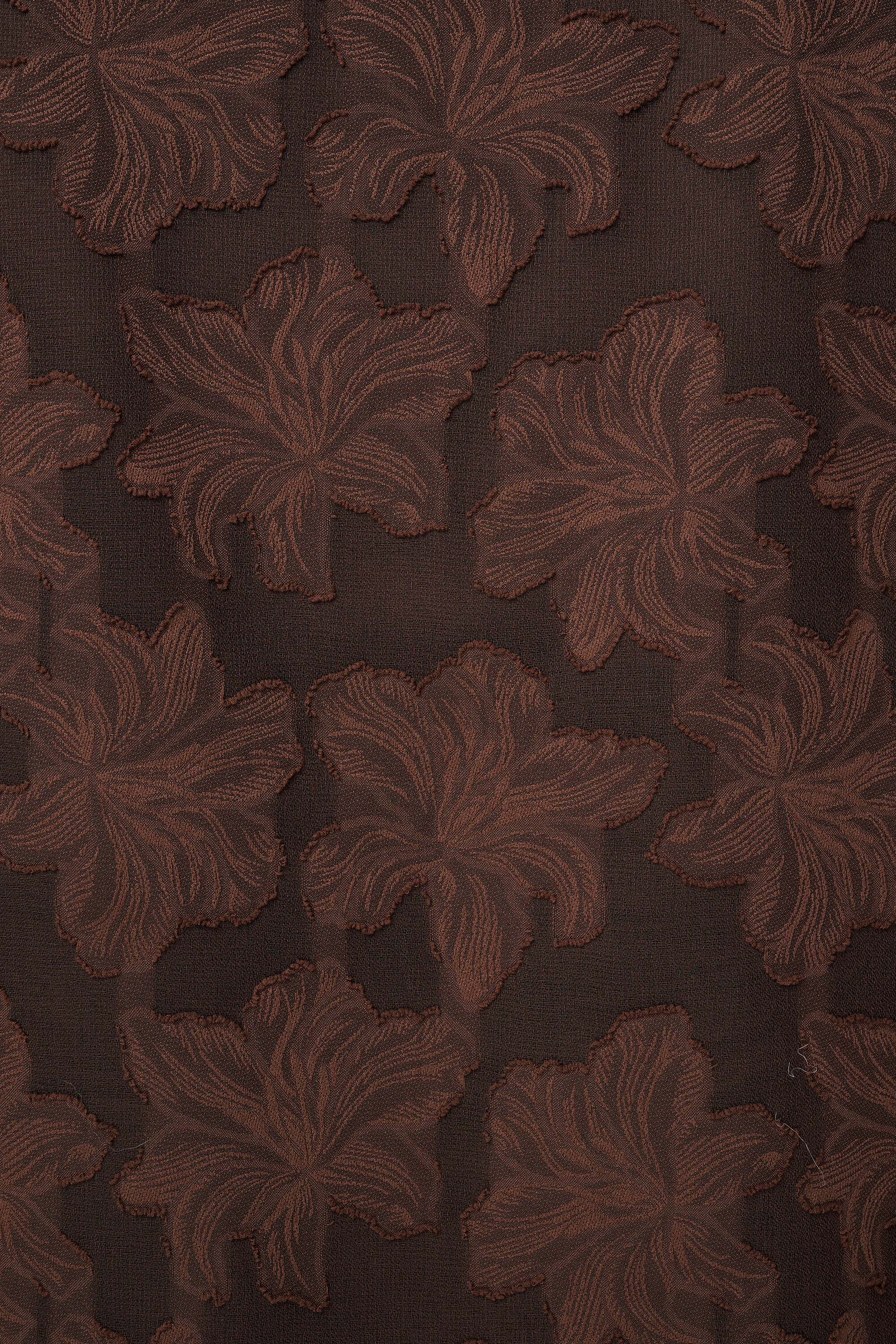 Transparente Bluse mit Blumenstruktur image number 6