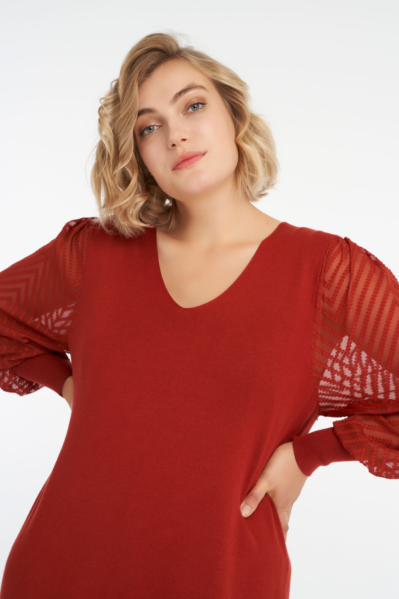 Sweatshirt mit bauschigen &Auml;rmeln image number 6