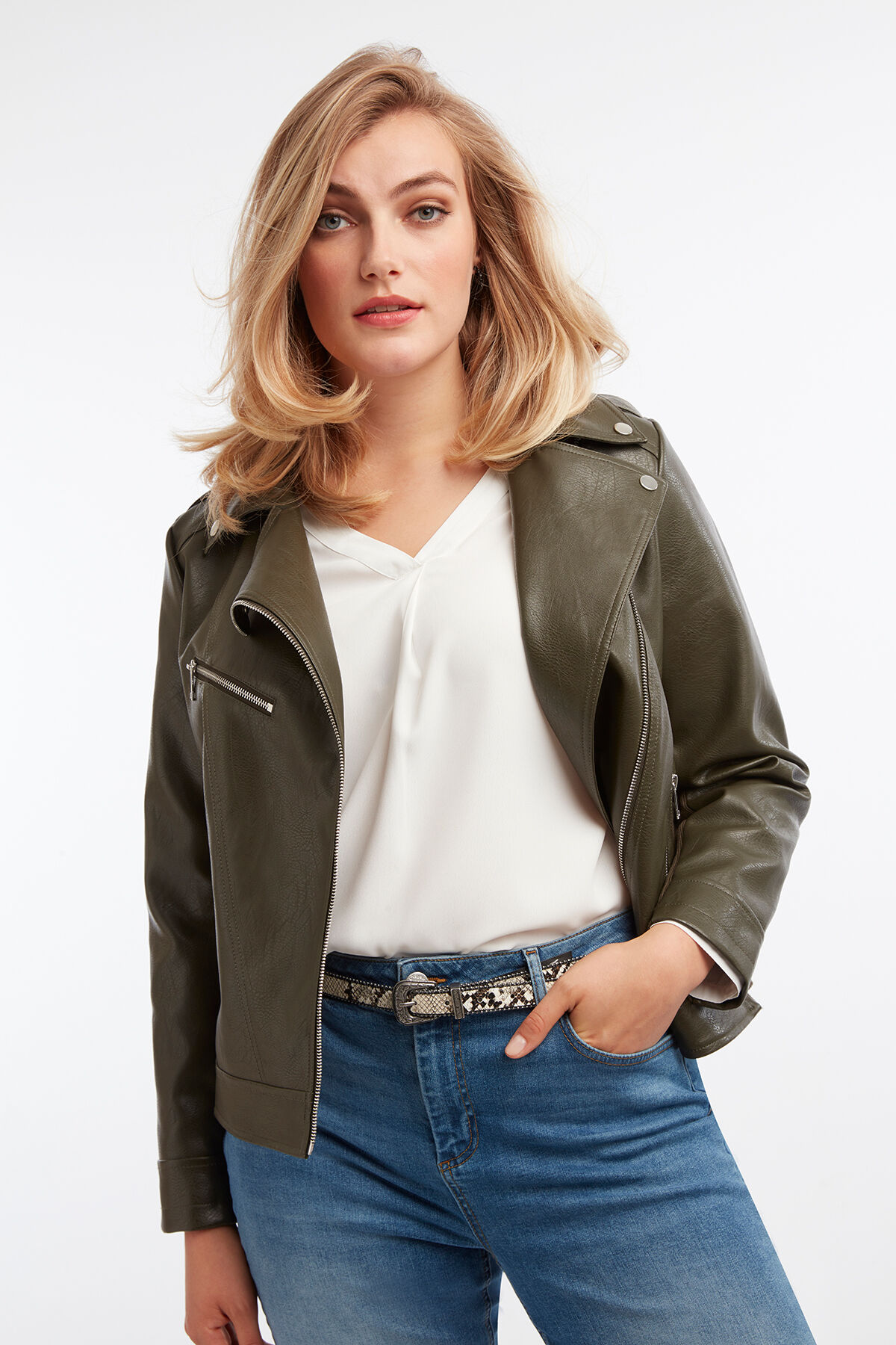 Biker-Jacke aus Kunstleder image number 4