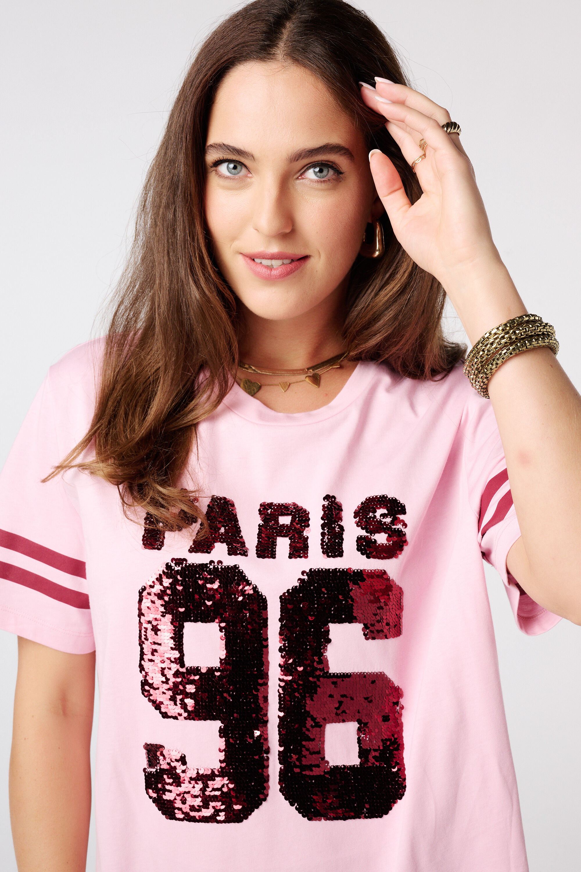 T-Shirt mit Pailletten  image number 4