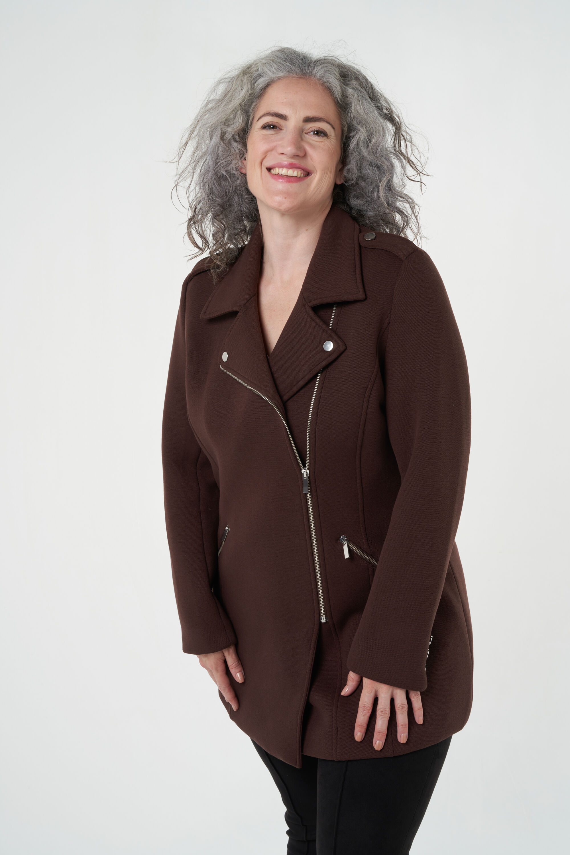 Gef&uuml;tterte Bikerjacke image number 6