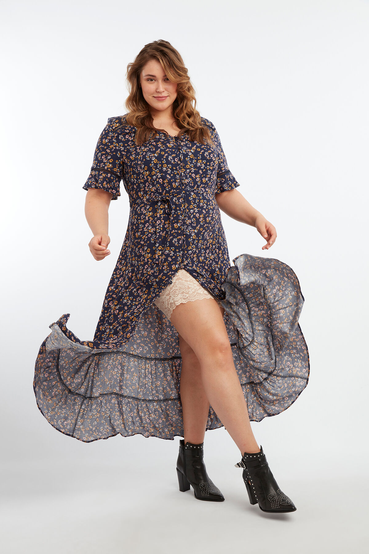 Maxi-Kleid mit floralem Print image number 6