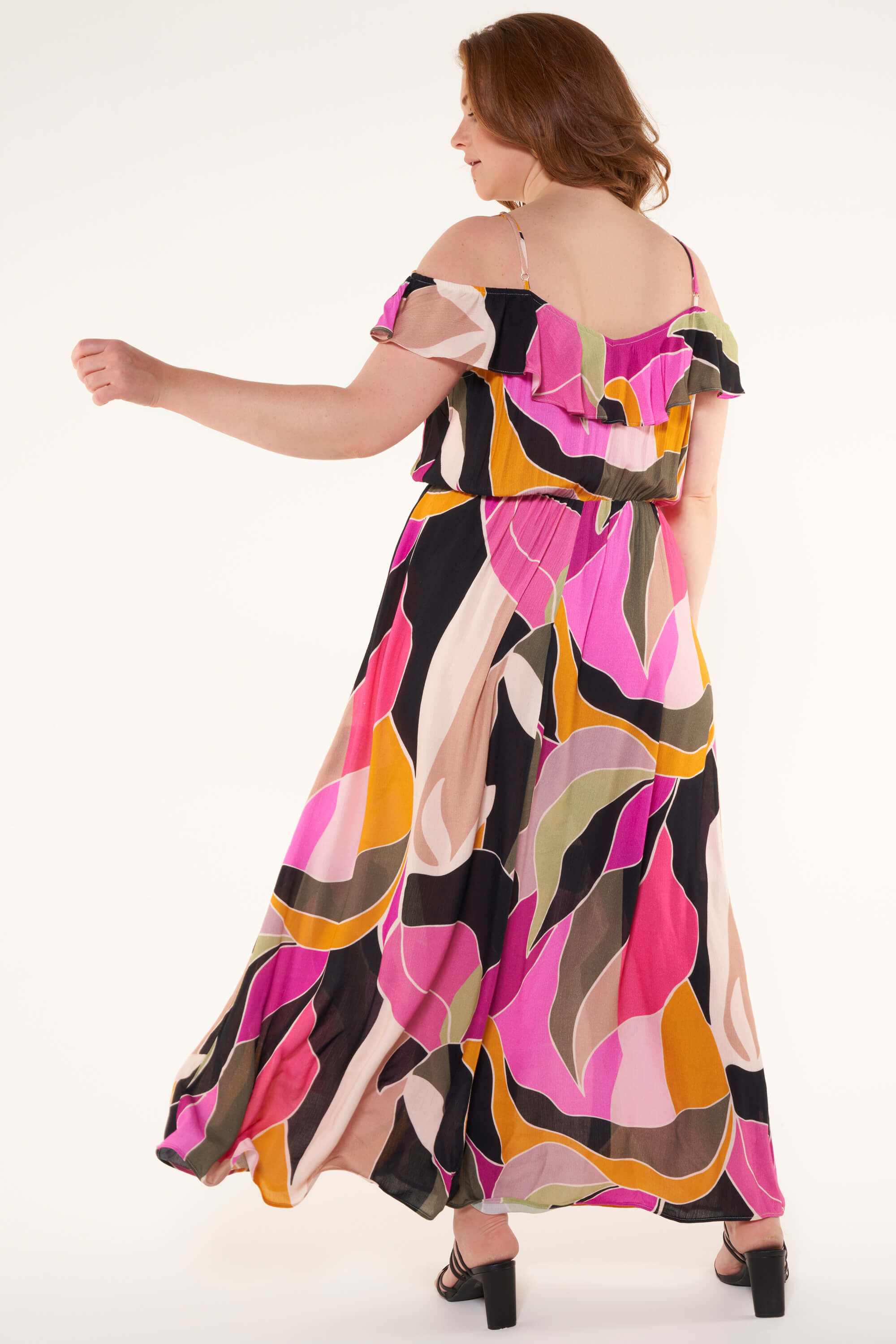 Schulterfreies Maxikleid image number 3