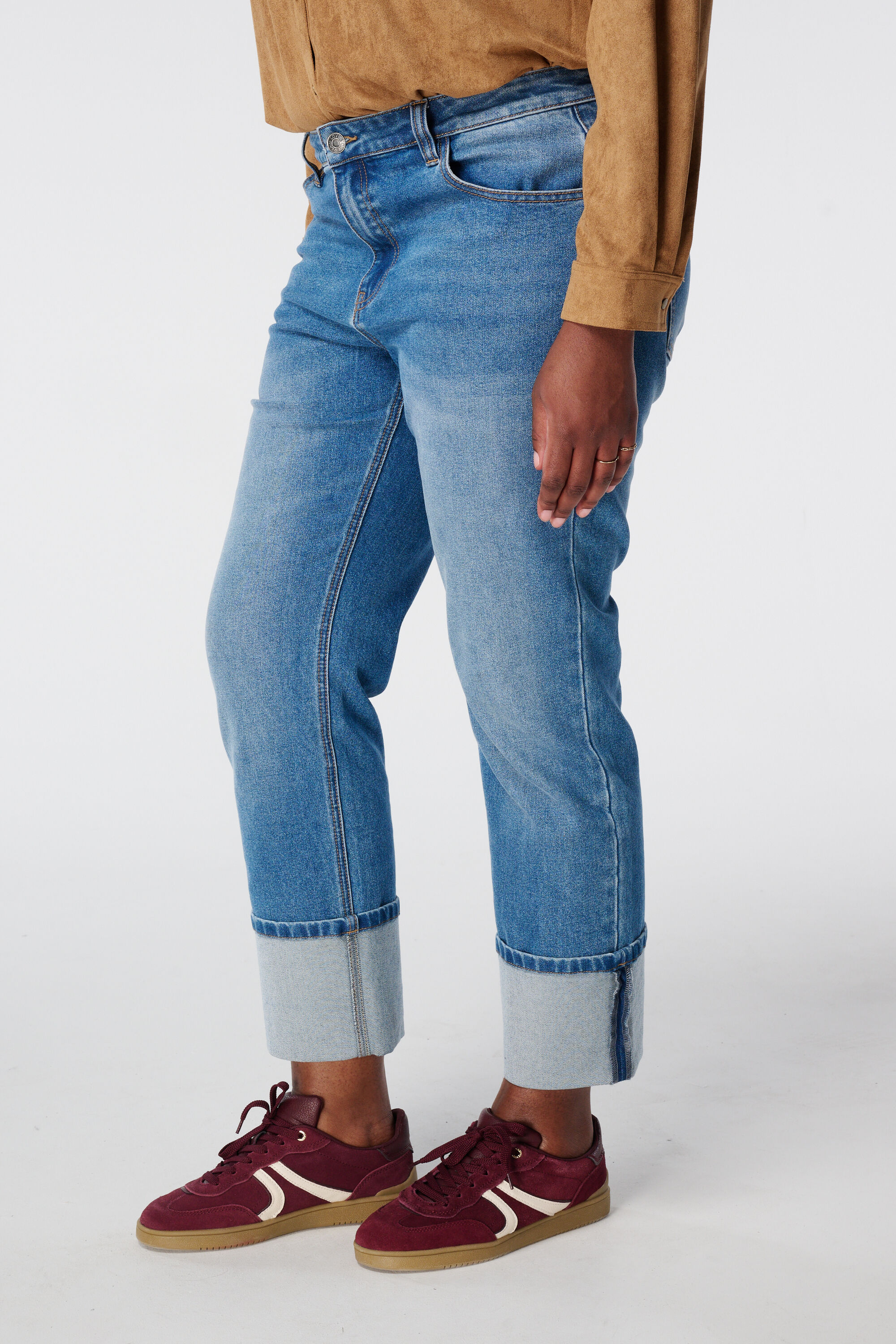 Straight-Leg Jeans mit Wickeldetail  image number 5