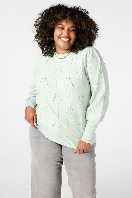 Pullover mit gesticktem Aufdruck Pullover mit gesticktem Aufdruck