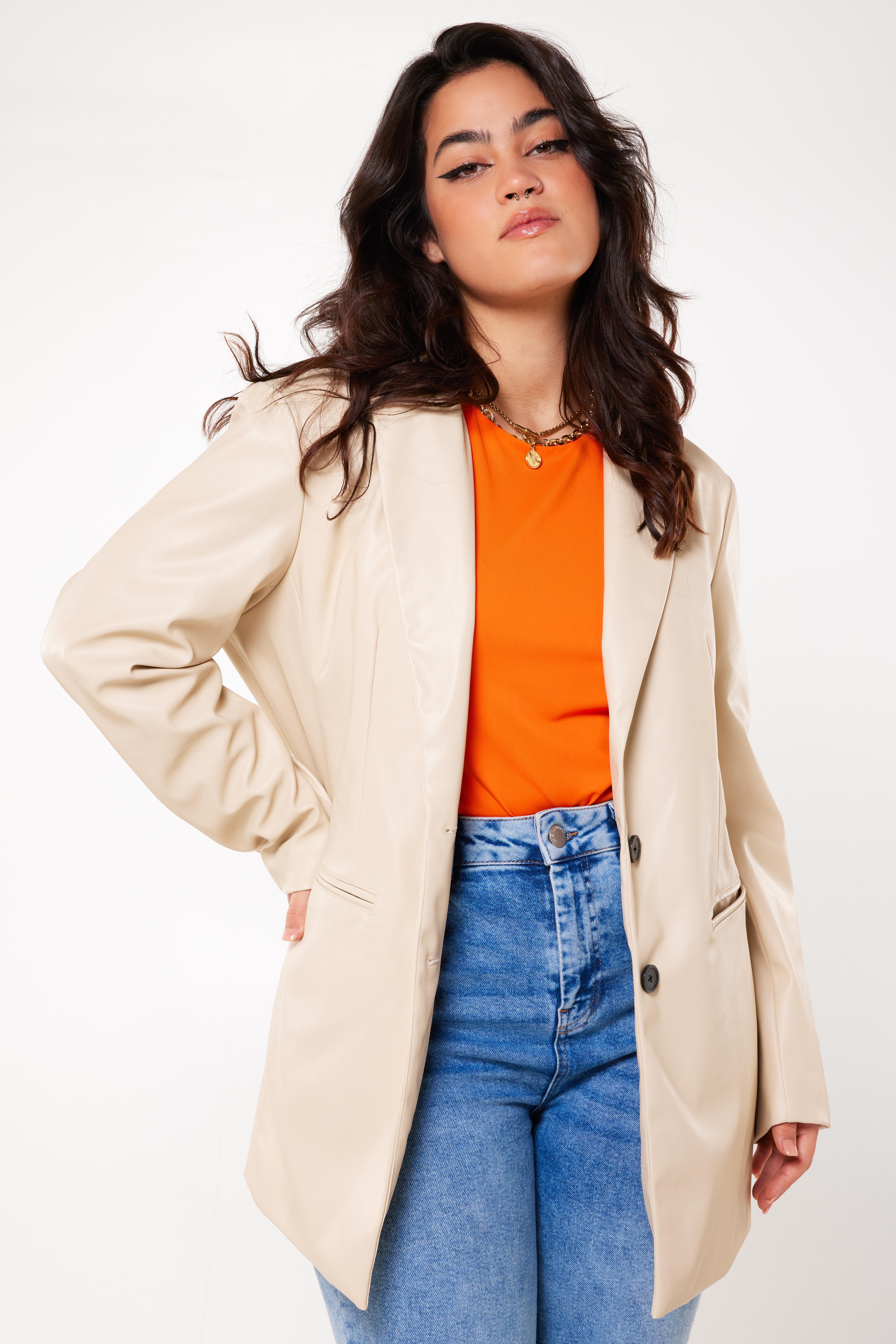 Blazer aus Kunstleder image number 7