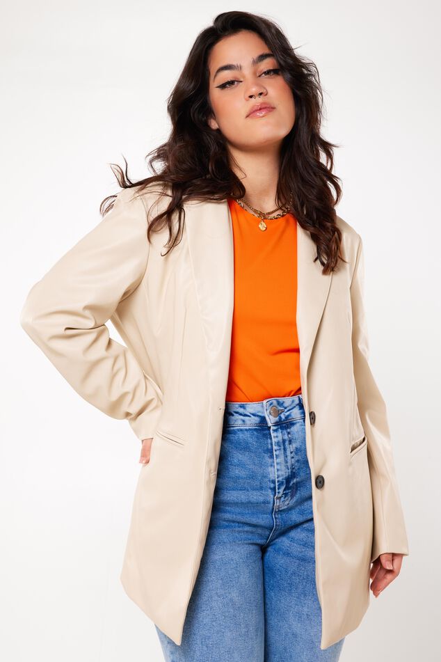 Blazer aus Kunstleder image number 7