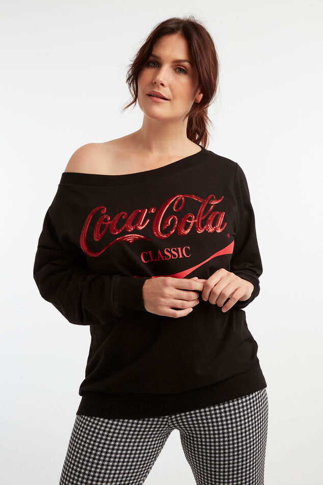 Sweatshirt mit Coca-Cola-Print image number 0
