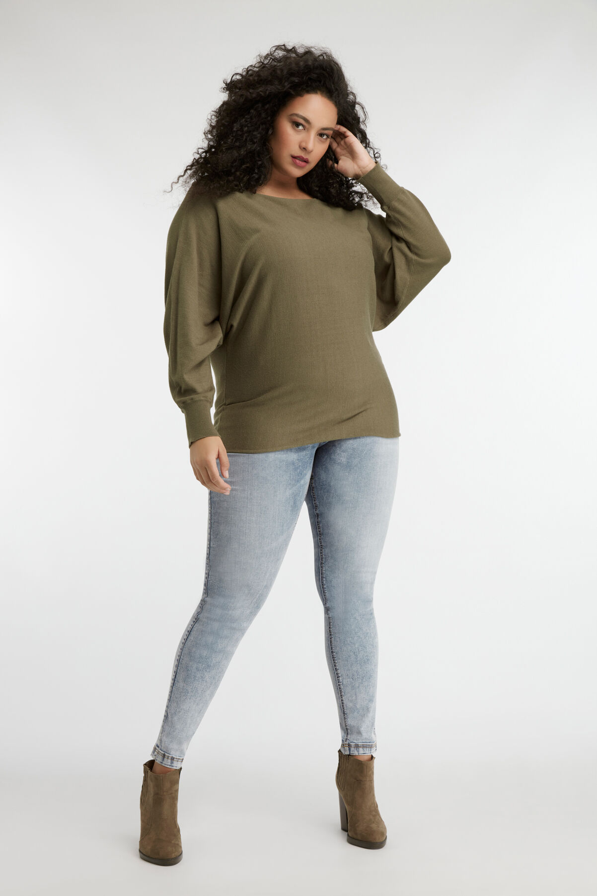 Pullover mit Fledermaus&auml;rmeln image number 5