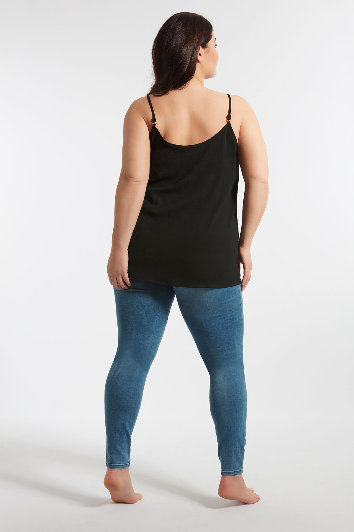 &Auml;rmellose Bluse mit Spitze image number 6