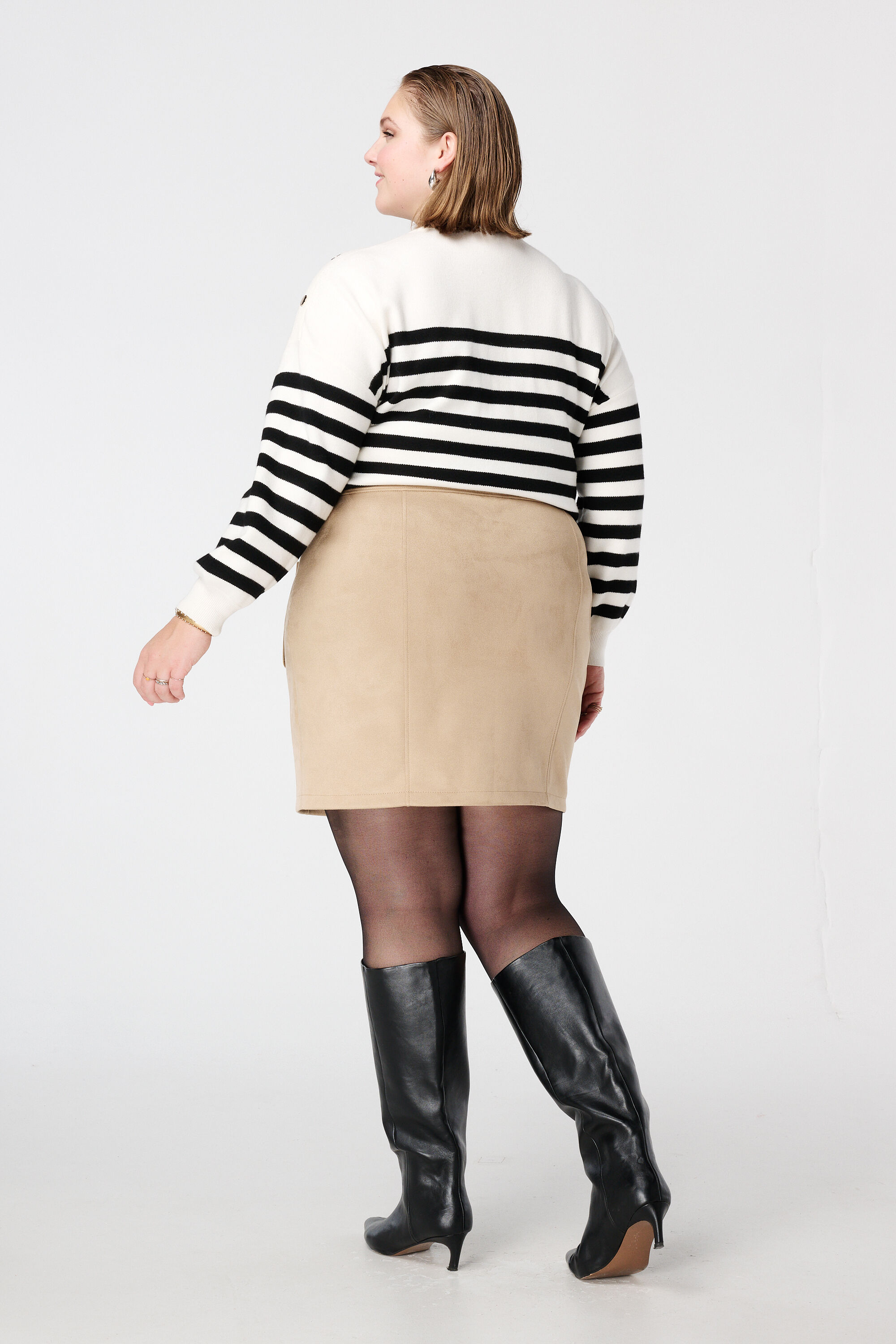 Veloursrock mit Knopfleiste image number 3