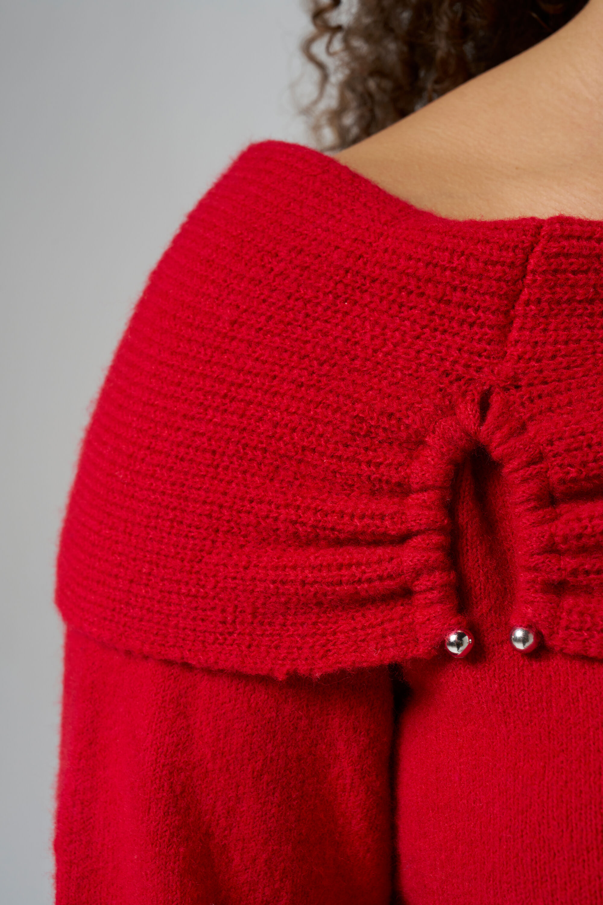 Schulterfreier Strickpullover image number 4