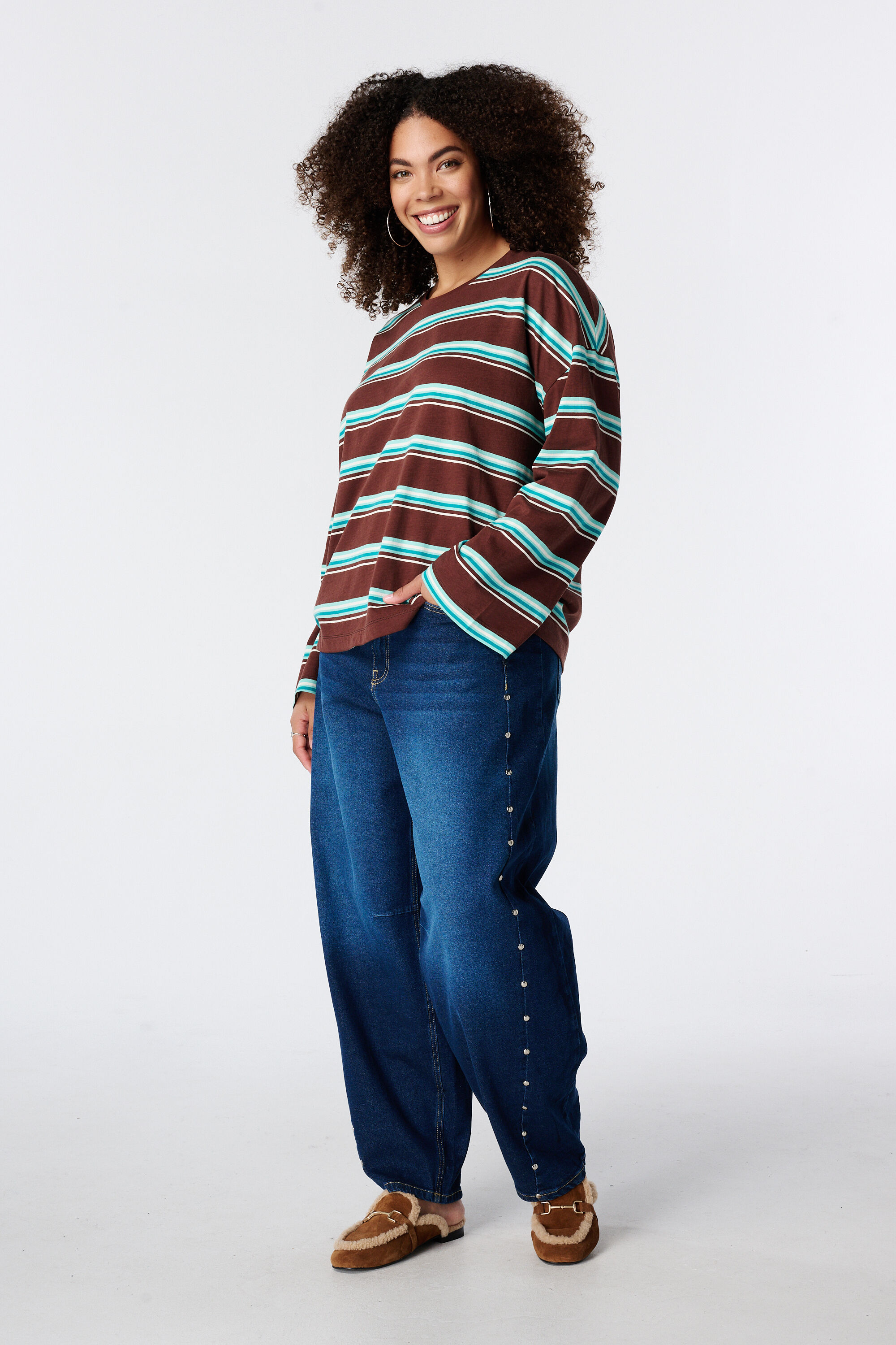 Gestreiftes Langarmshirt image number 5