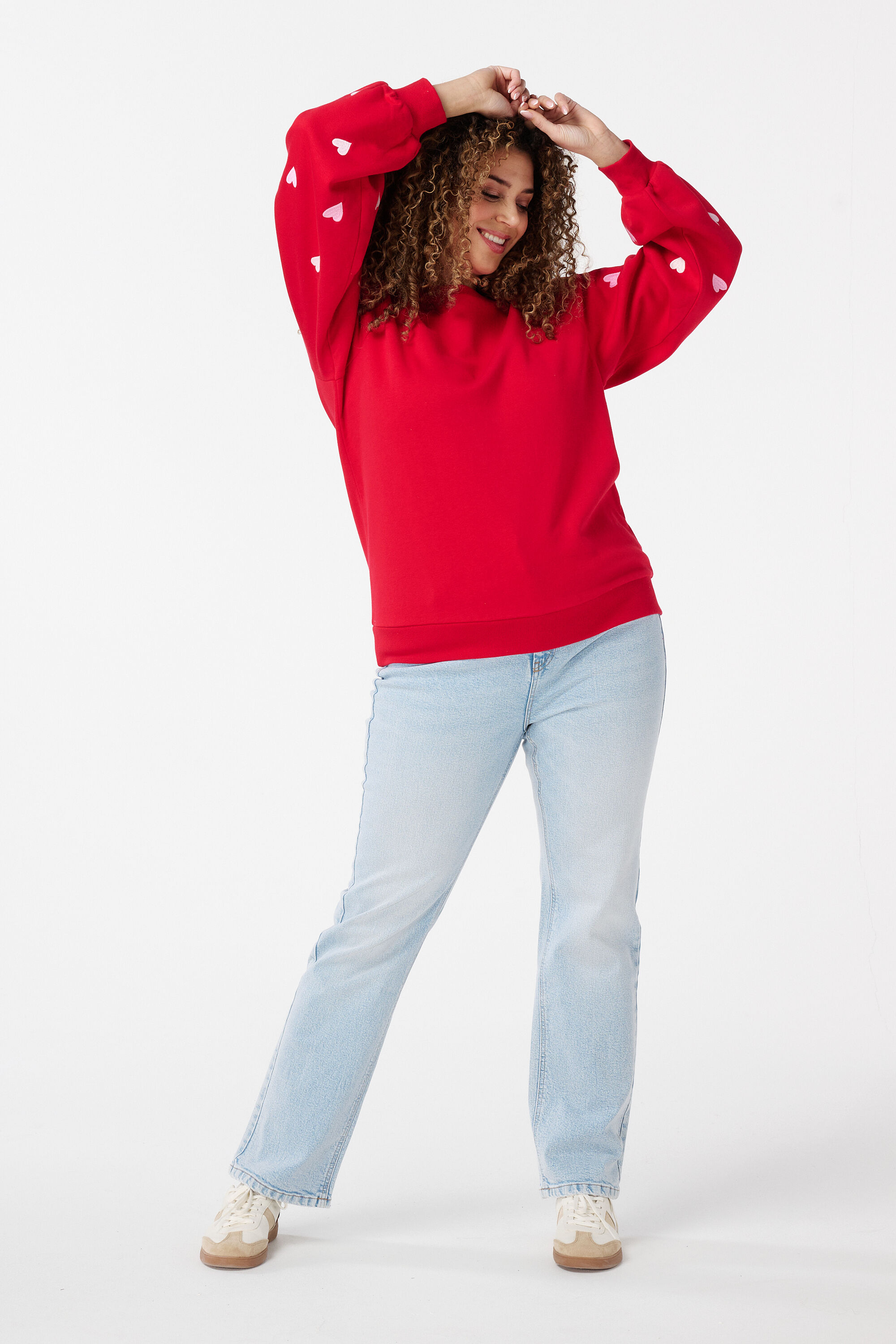 Pullover mit Herzmuster image number 5