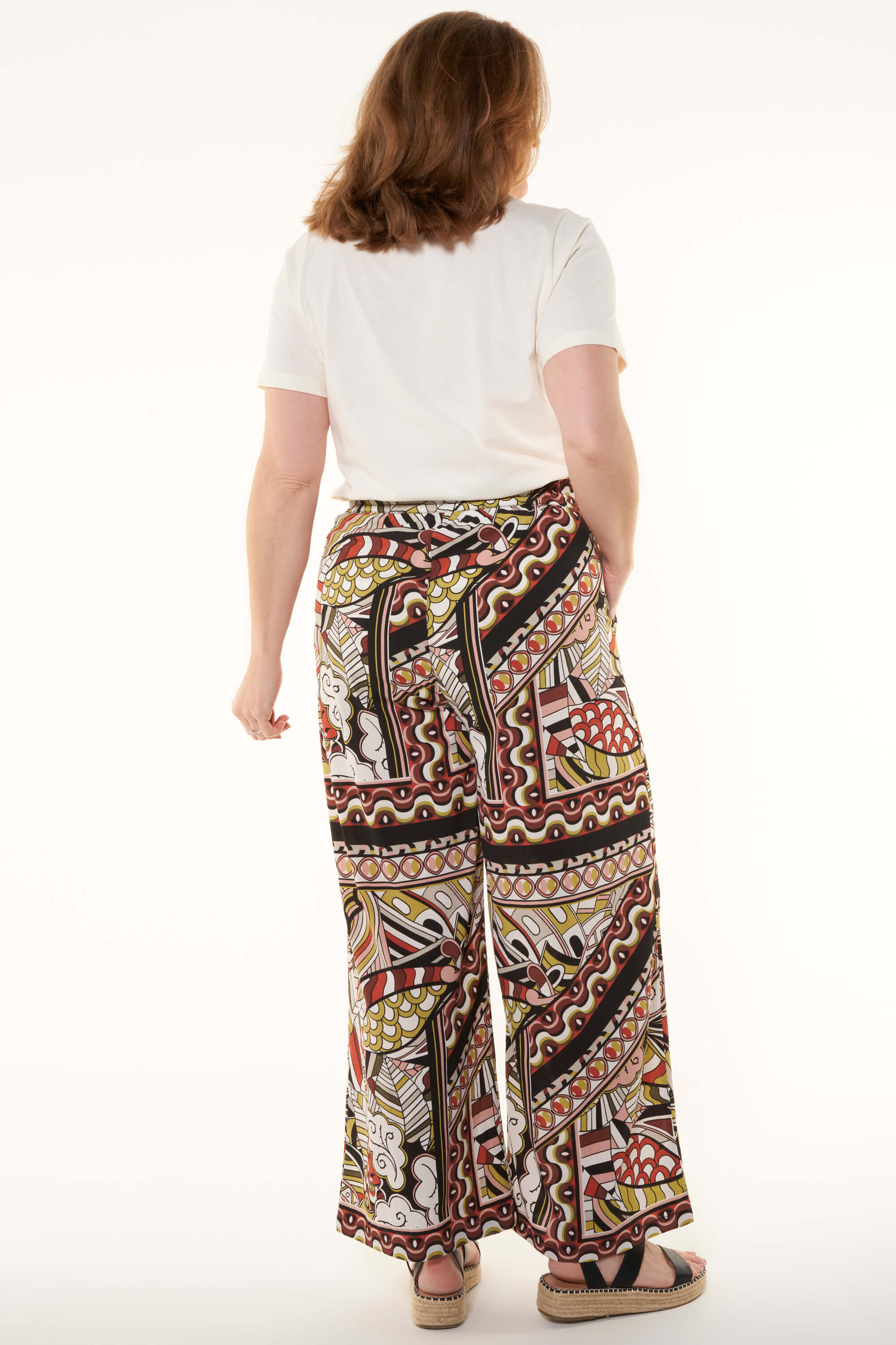 Weite Hose mit Print  image number 3