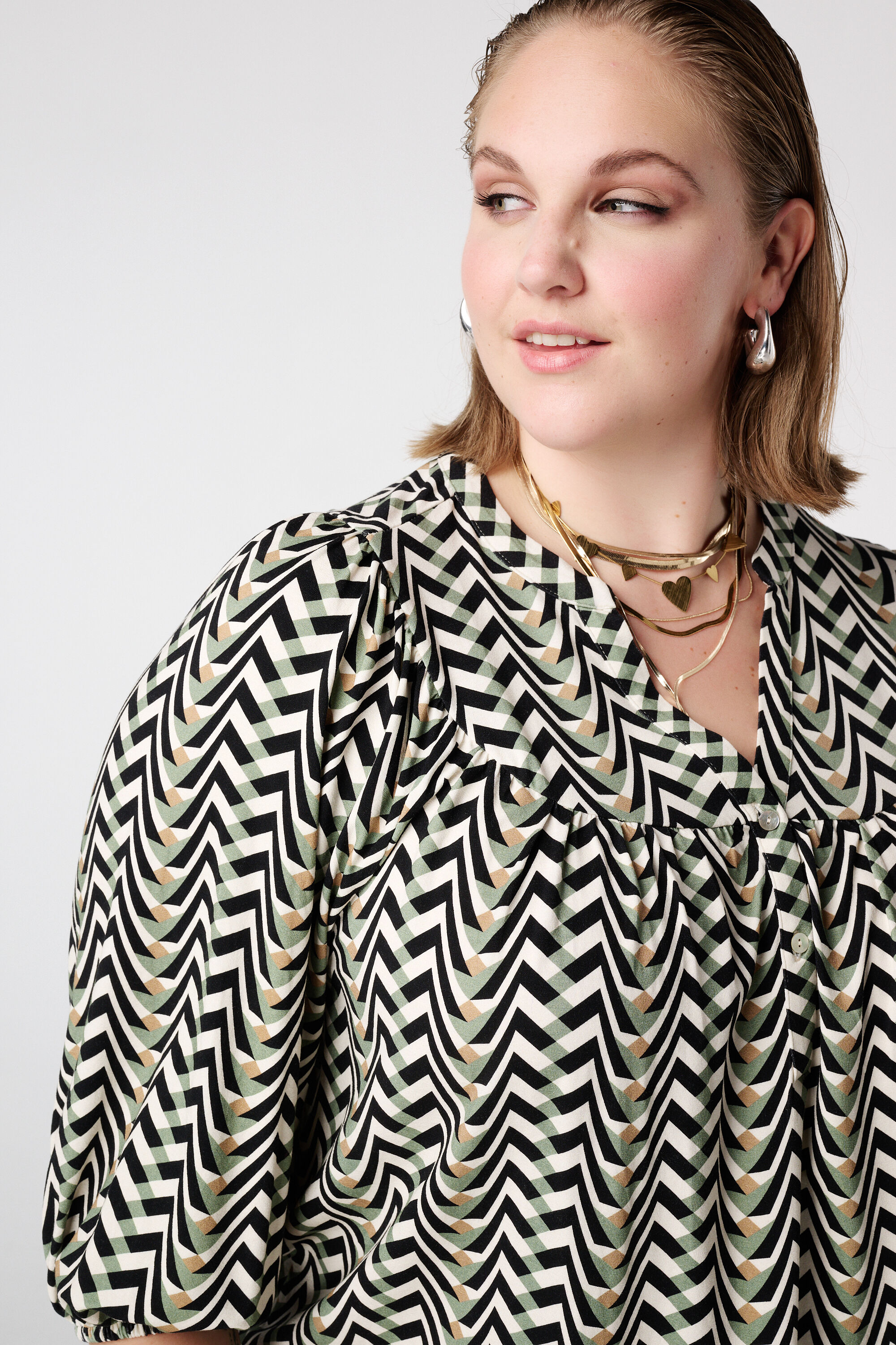 Jersey-Top mit Print image number 4