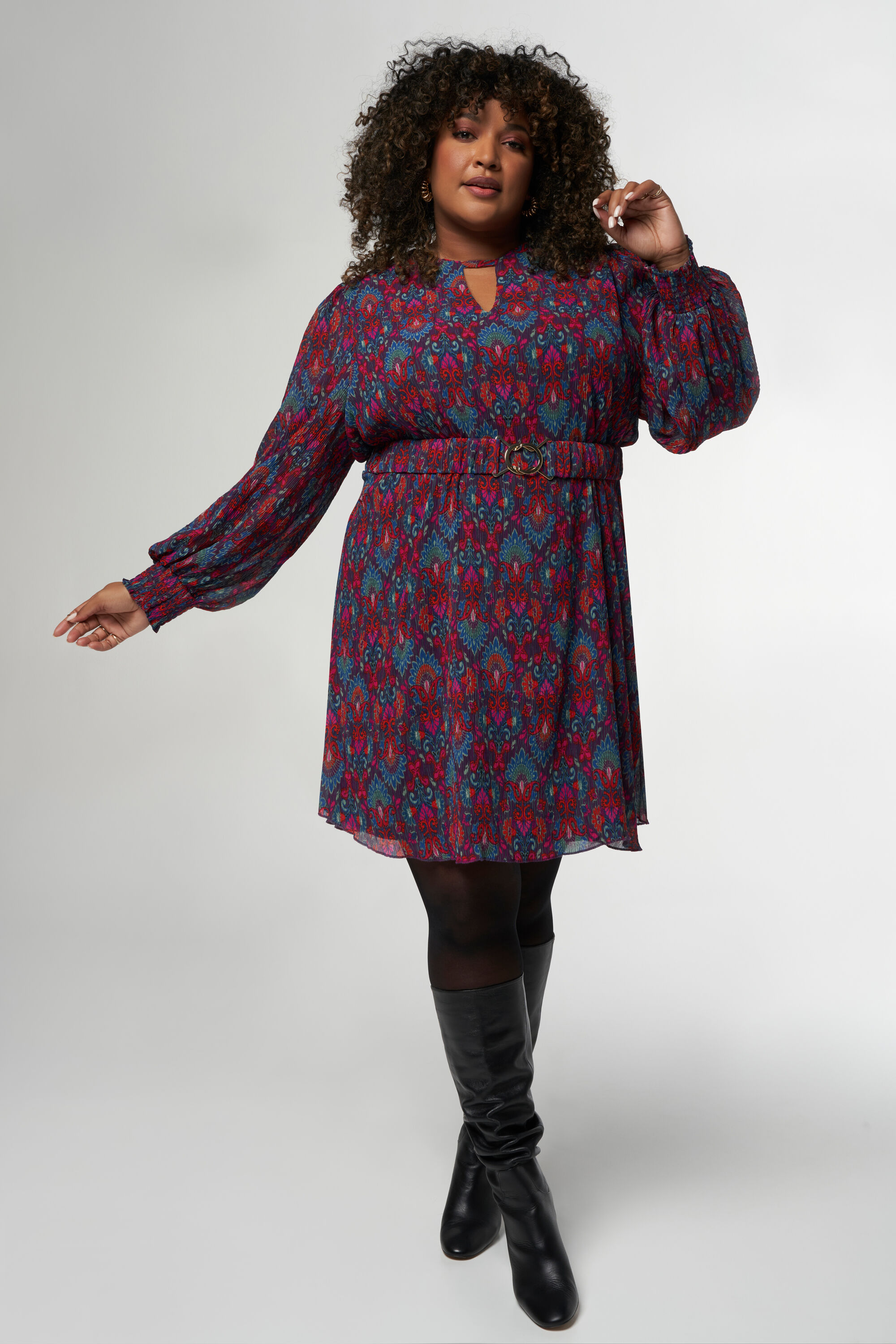 Kleid mit Paisley-Print image number 0