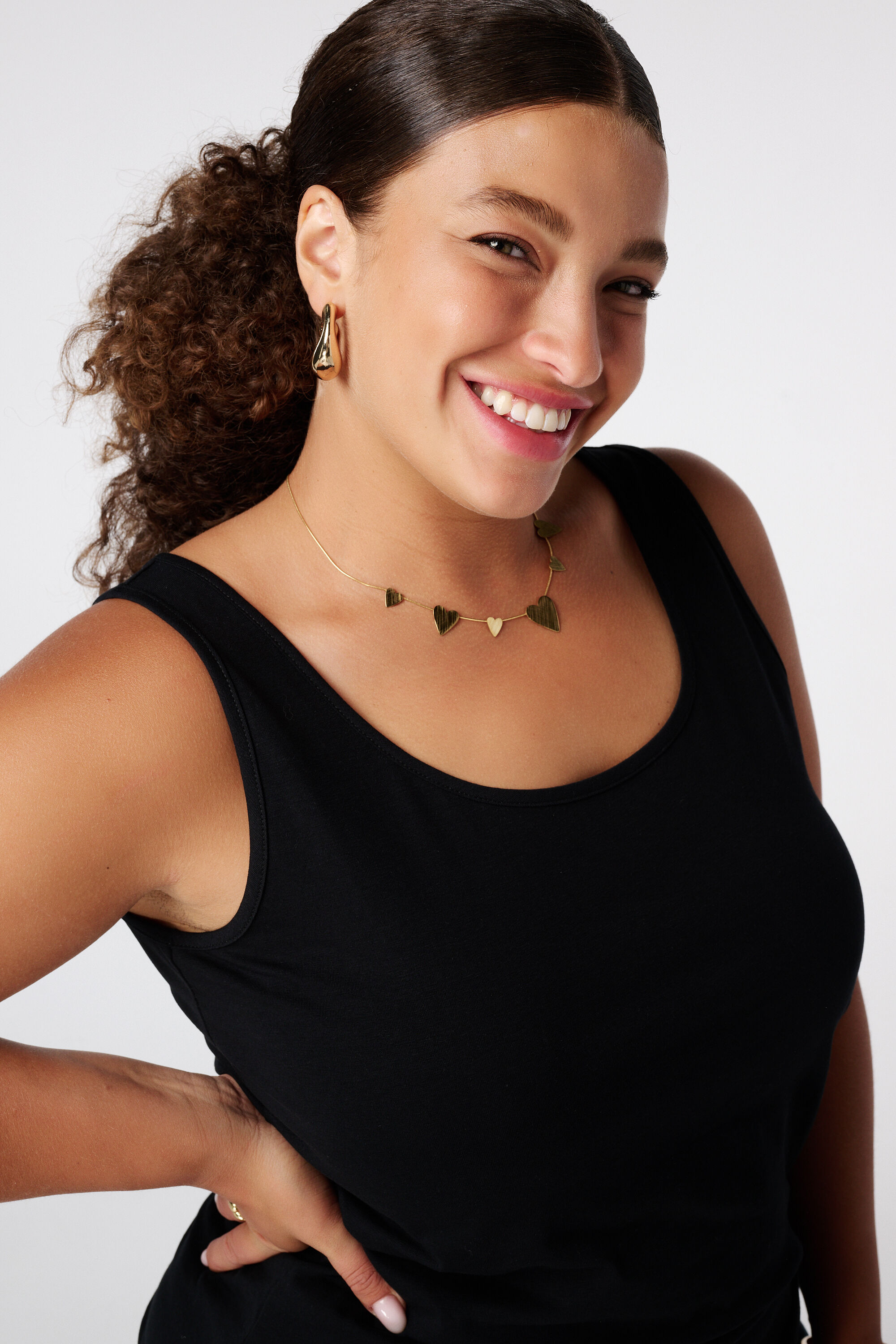 Extra langes Baumwoll-Singlet image number 4