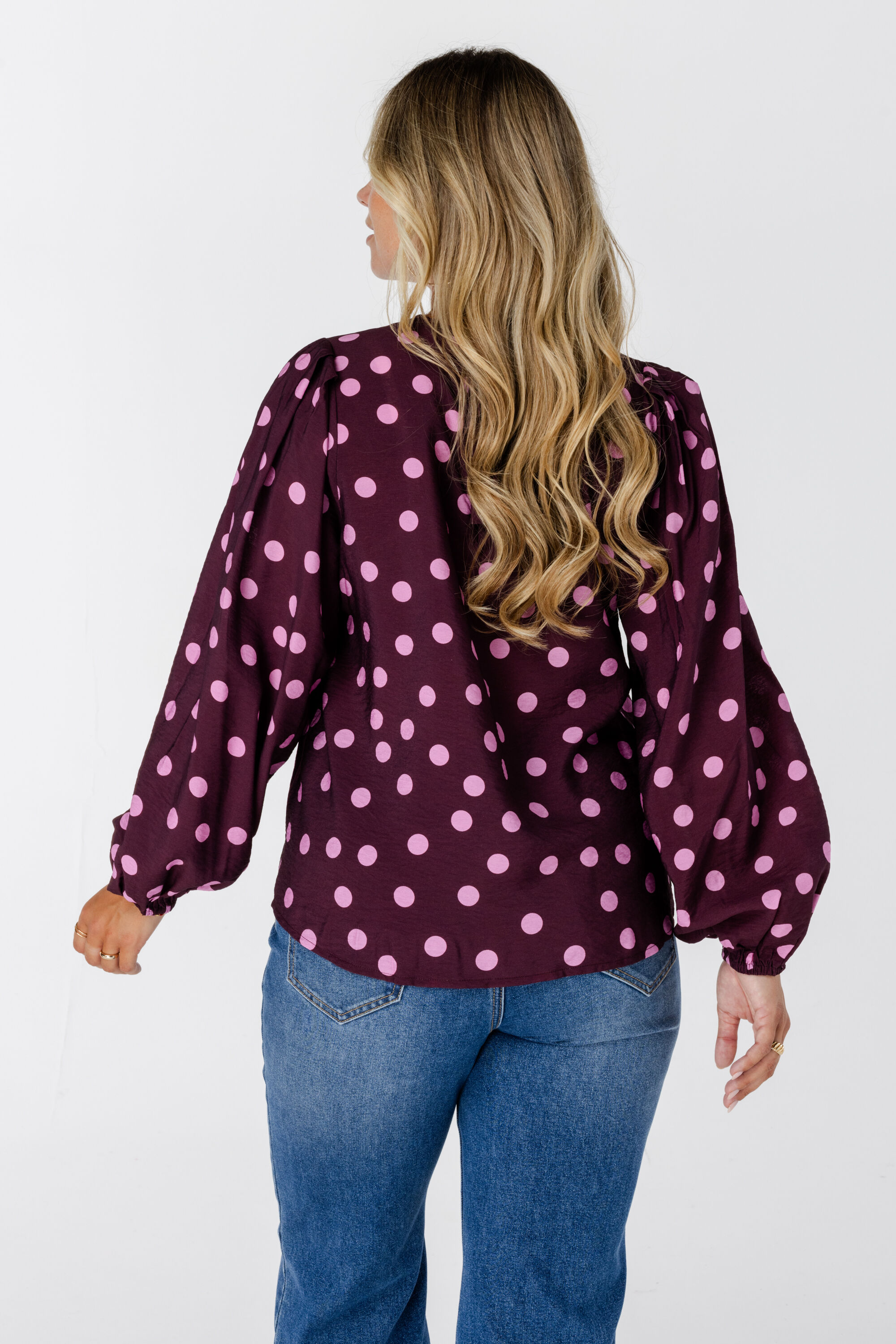 Bluse mit Polka-Dots image number 3