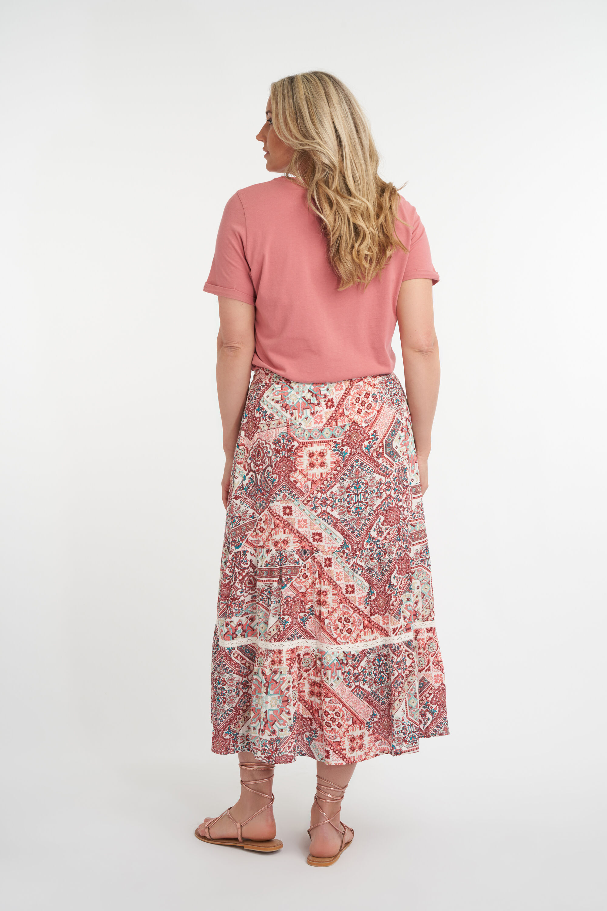 Langer Rock mit Print  image number 4