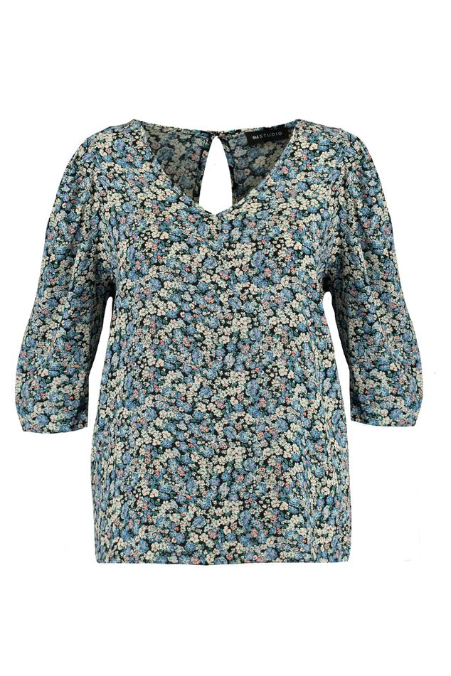 Bluse mit bauschigen Ärmeln  image number 2