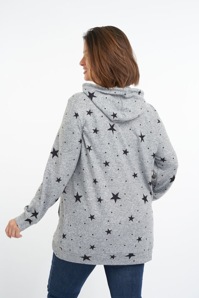 Cardigan mit Sternen-Print image number 3