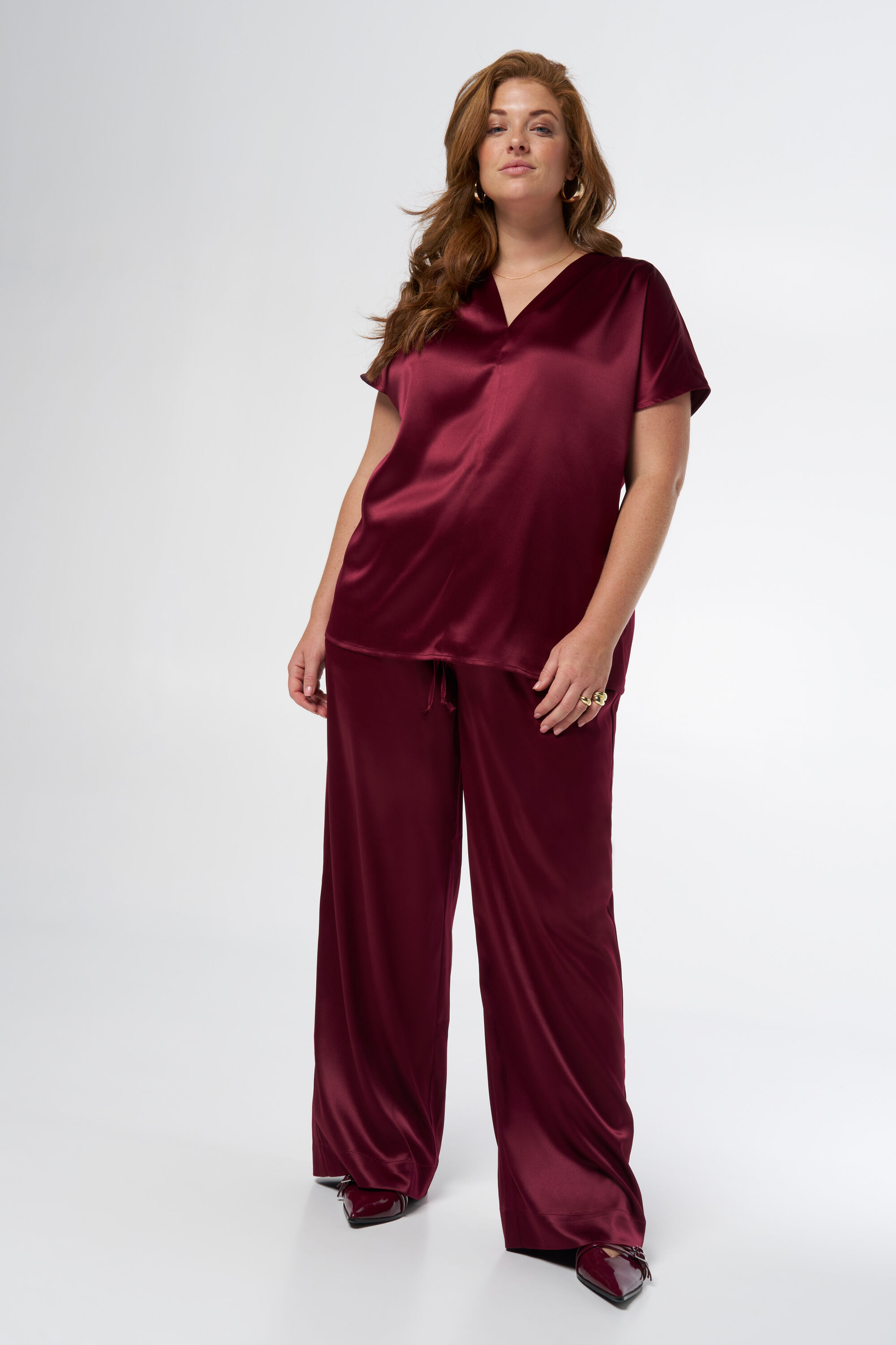 Bluse mit Satinoptik image number 5