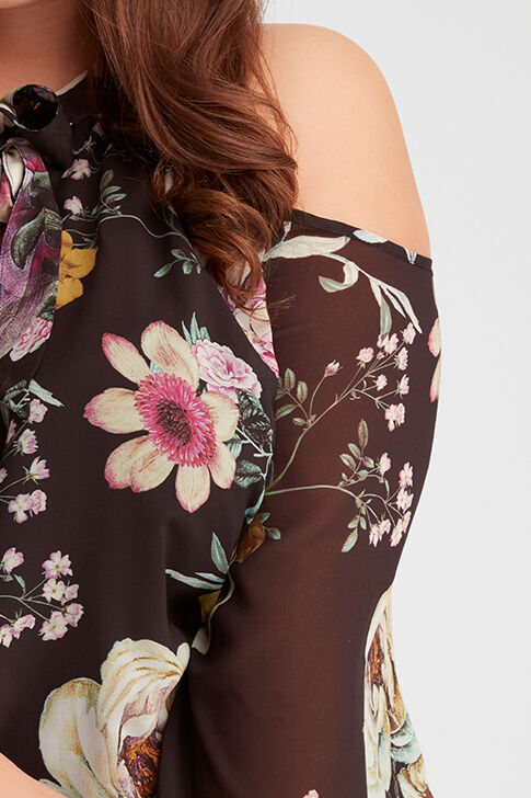 Bluse mit offenen Schultern image number 6